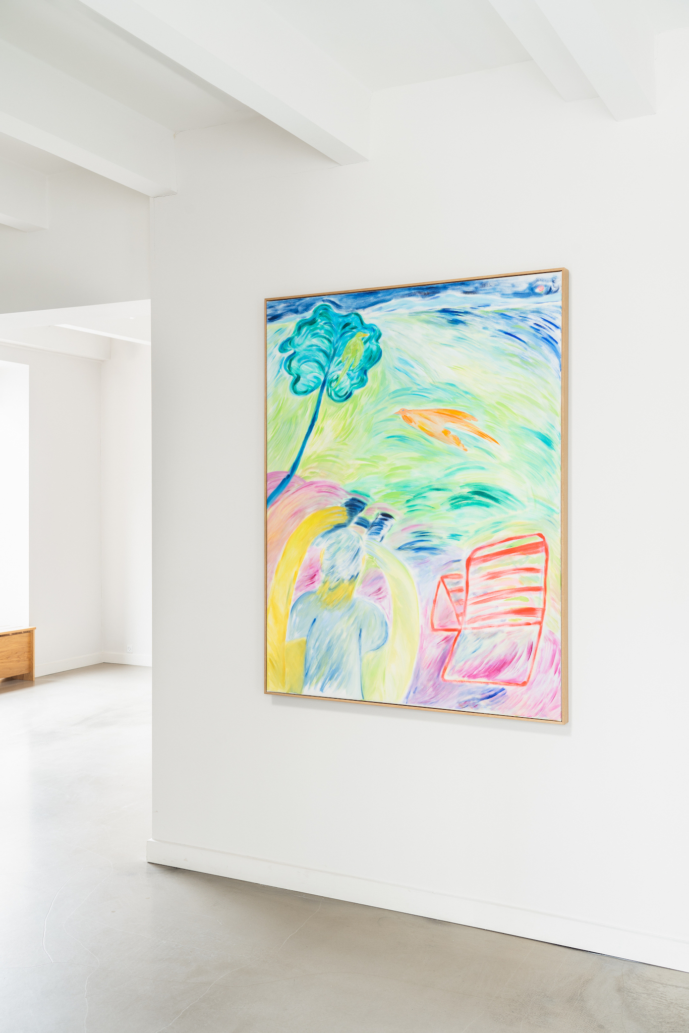 Installation view: Night Email to Friends, Brigade, Copenhagen 2023