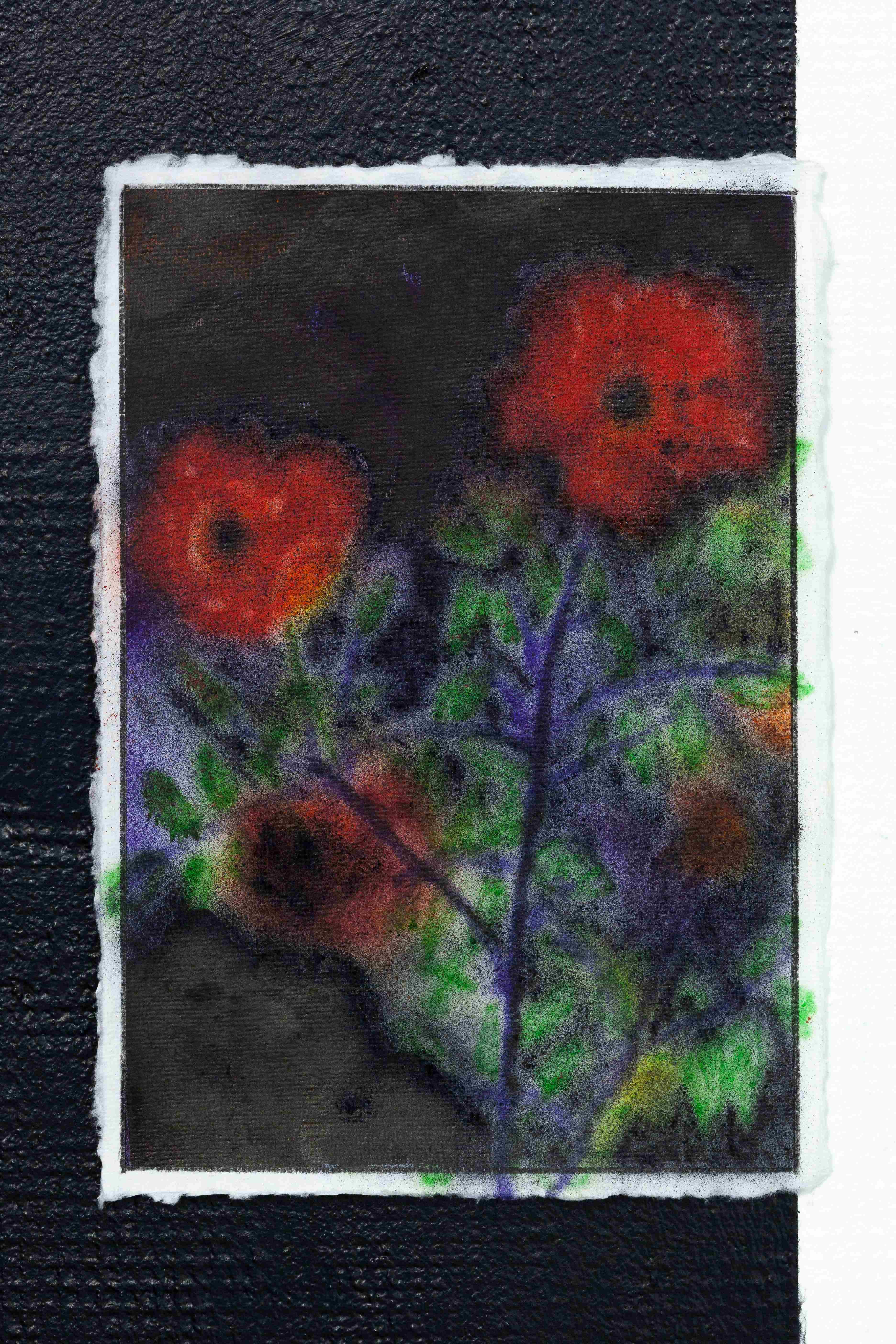 15. Marc Lotzmann, Acid rain 1â46, Tusche auf BĂŒtten, 2023, Detail