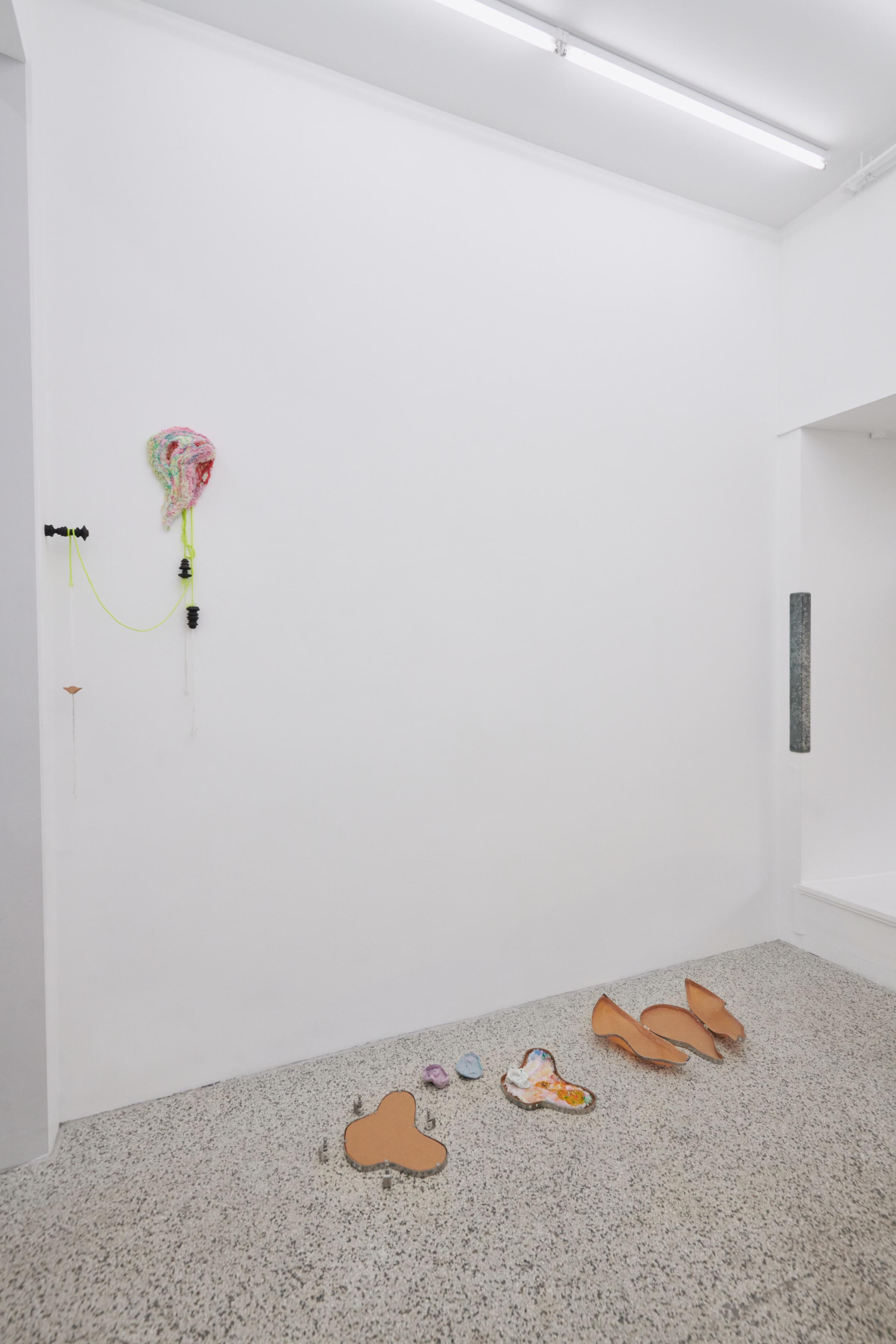 picking oats with both hands installation shot 2