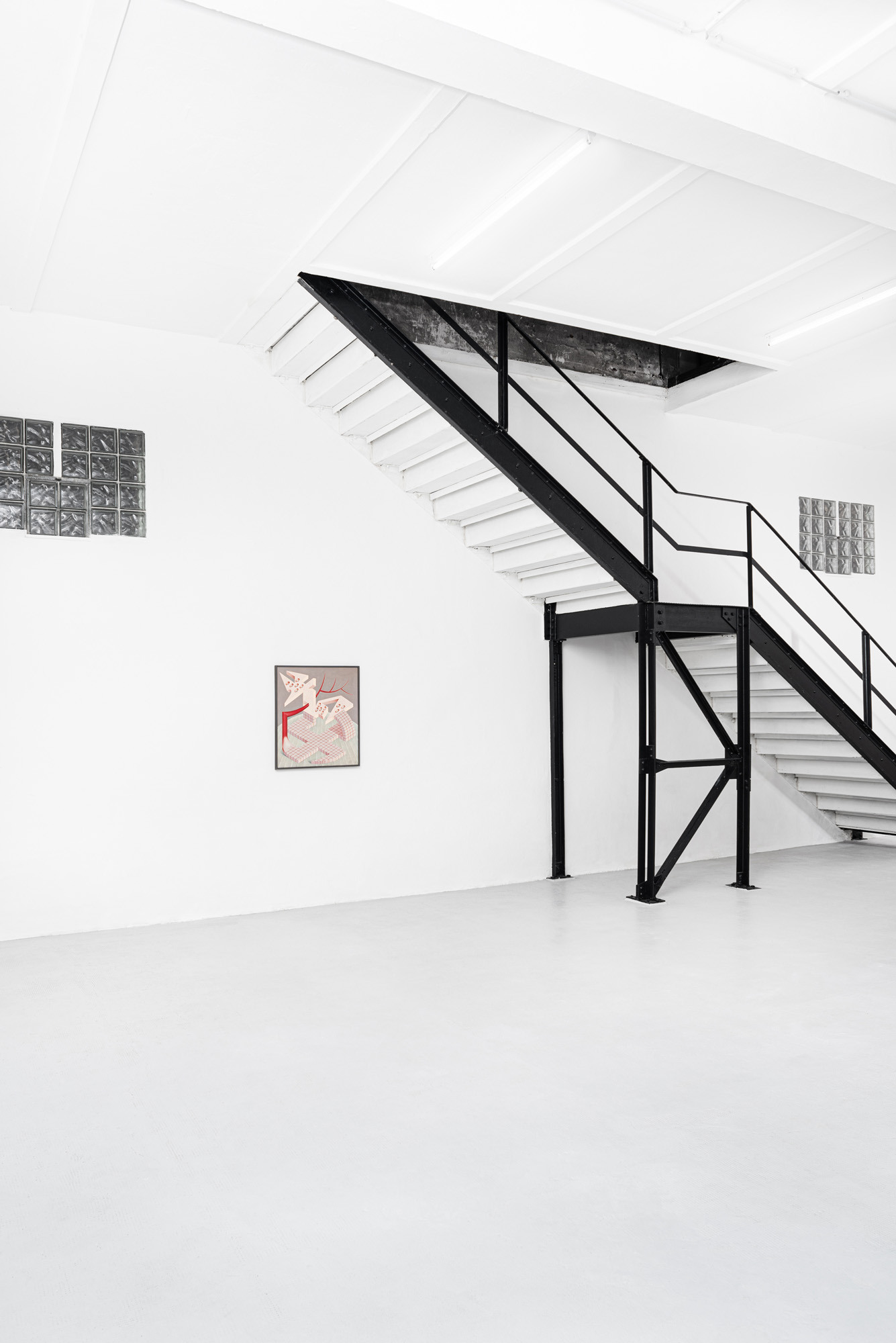 Jobst Meyer: Konstruktionen der Neunziger, 2022. Installation view, EXILE Erfurt