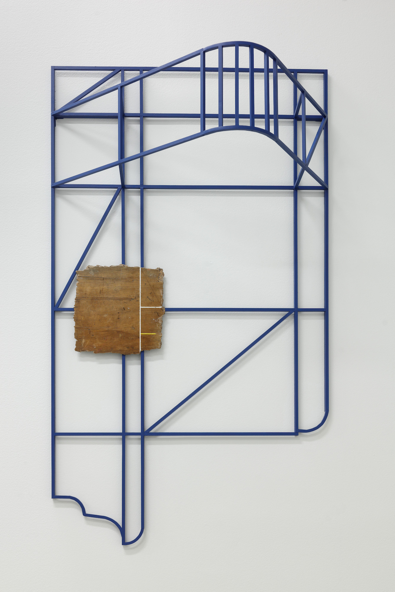Filip Dvořák, From the Back wall, From when He was Planning, 2023, mixed media, 90 x 155 x 47 cm