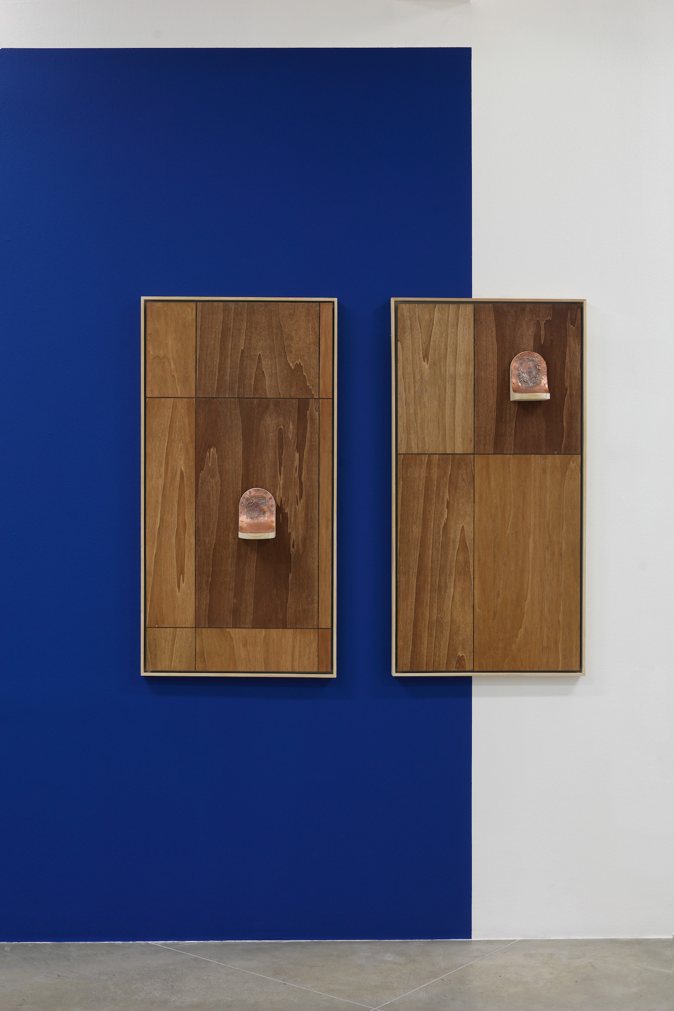 Filip Dvořák, From Headmaster‘s House (Ravine Culture series), 2021, wood, copper various dimensions