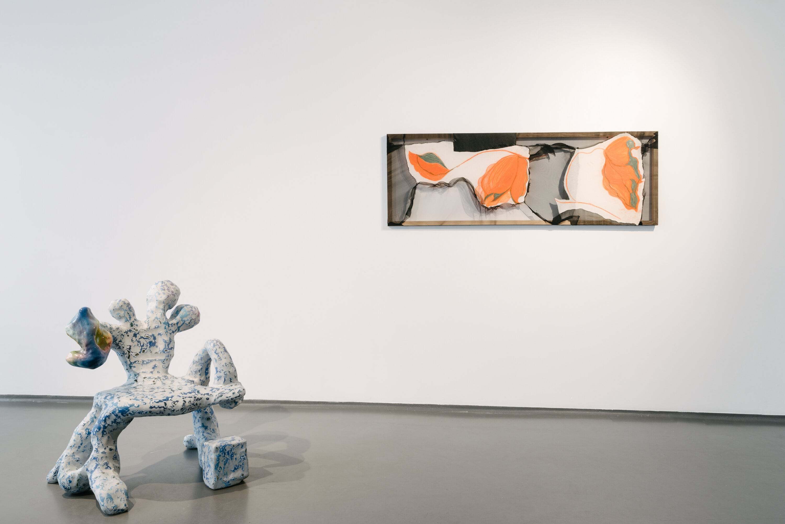 Leo Orta, Anna Virnich, View of the exhibition Infinite Looping in Harmony at HATCH Paris, 2023. Photo/ Adrien Thibault. Courtesy of all the artists and HATCH
