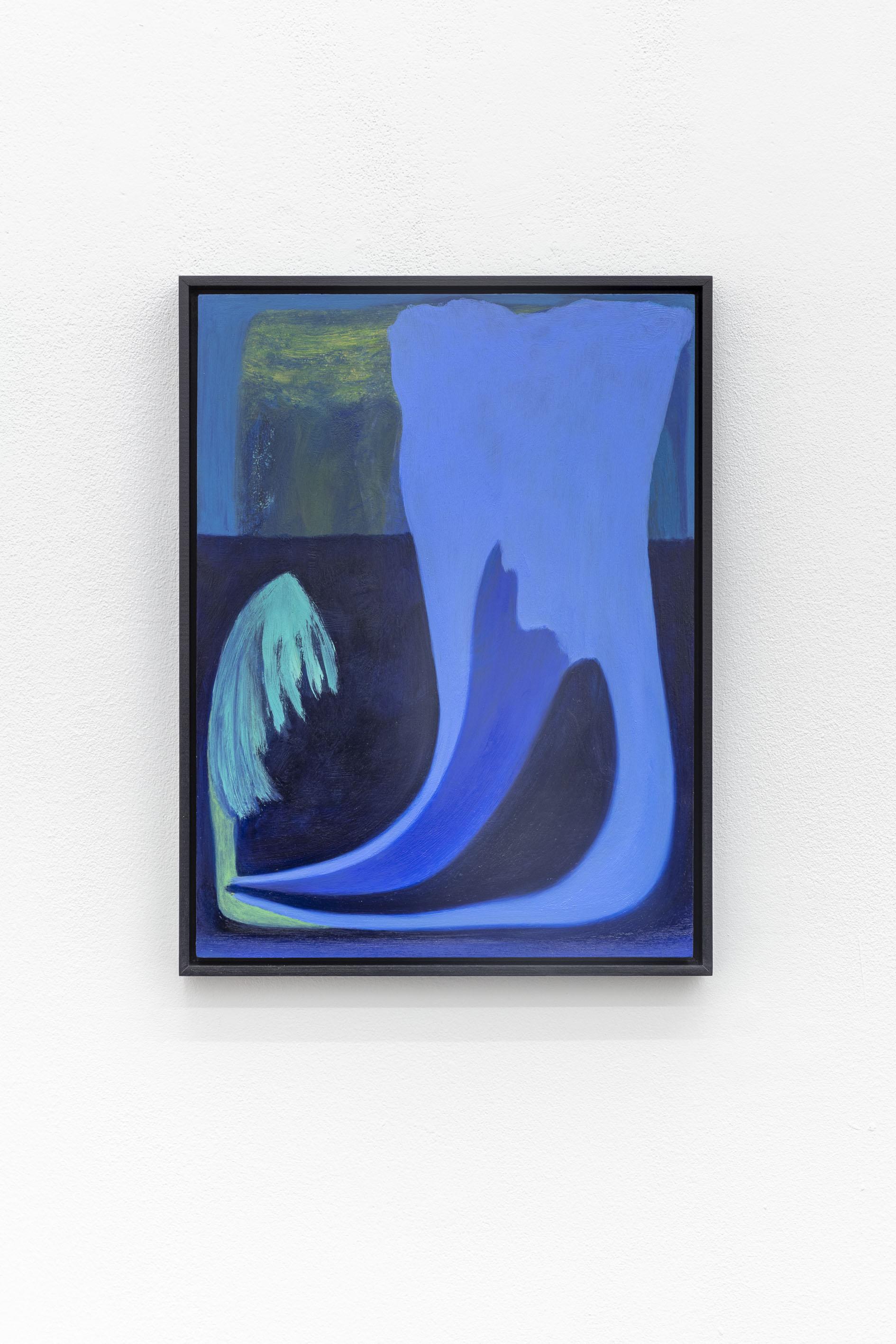 Veronika Hilger, Untitled, 2023, Oil on canvas in artists frame, 30 x 40 cm. Photo/ Sebastian Kissel/ Courtesy of the artist and HATCH.