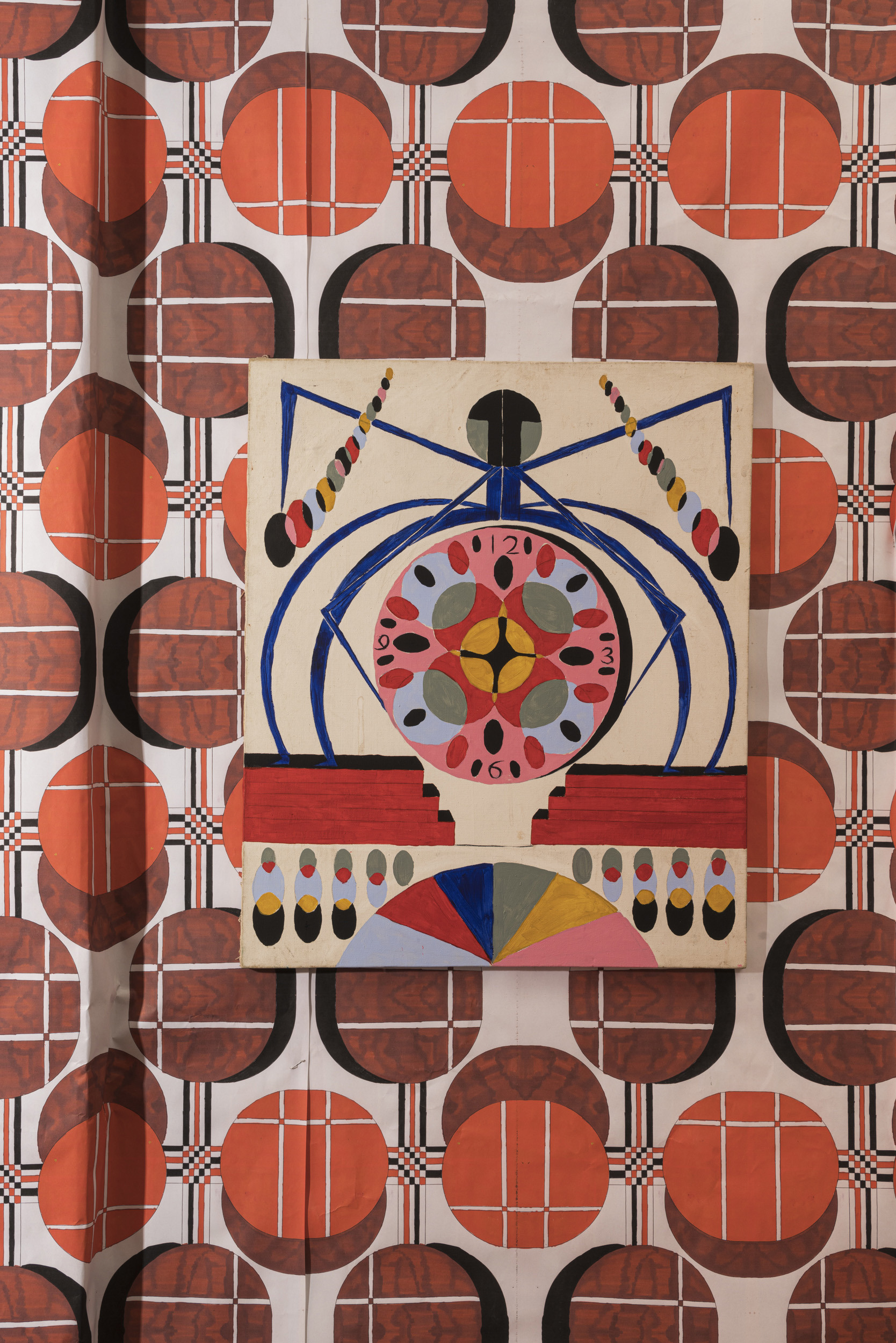 Clock, 2023, Acrylic on canvas, 55X45 cm
