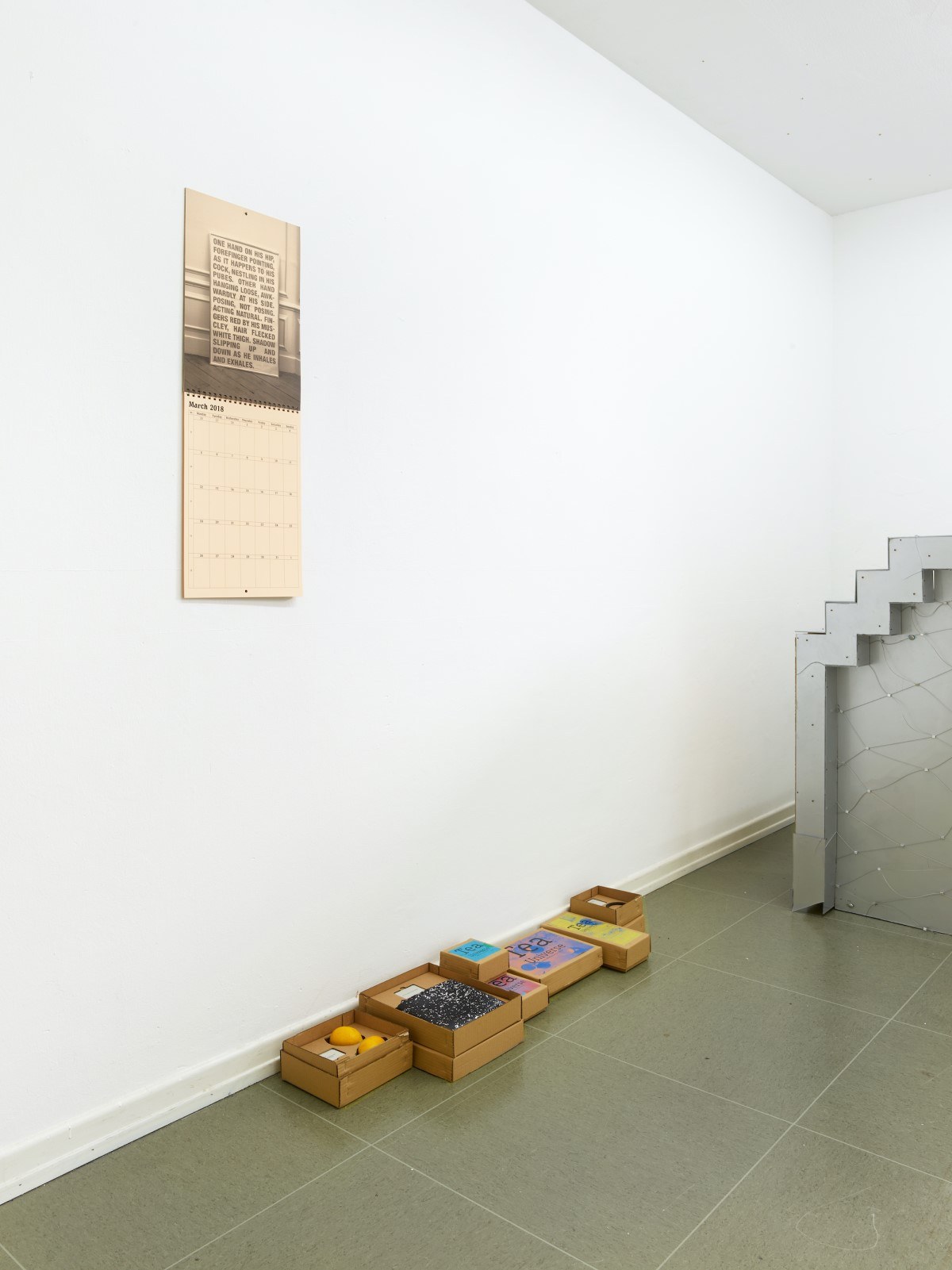 Fiona Banner aka The Vanity Press, The Vanity Press 2018 & Giles Bailey, Tea Universe, installation view, MÉLANGE 2023. Photo Simon Vogel