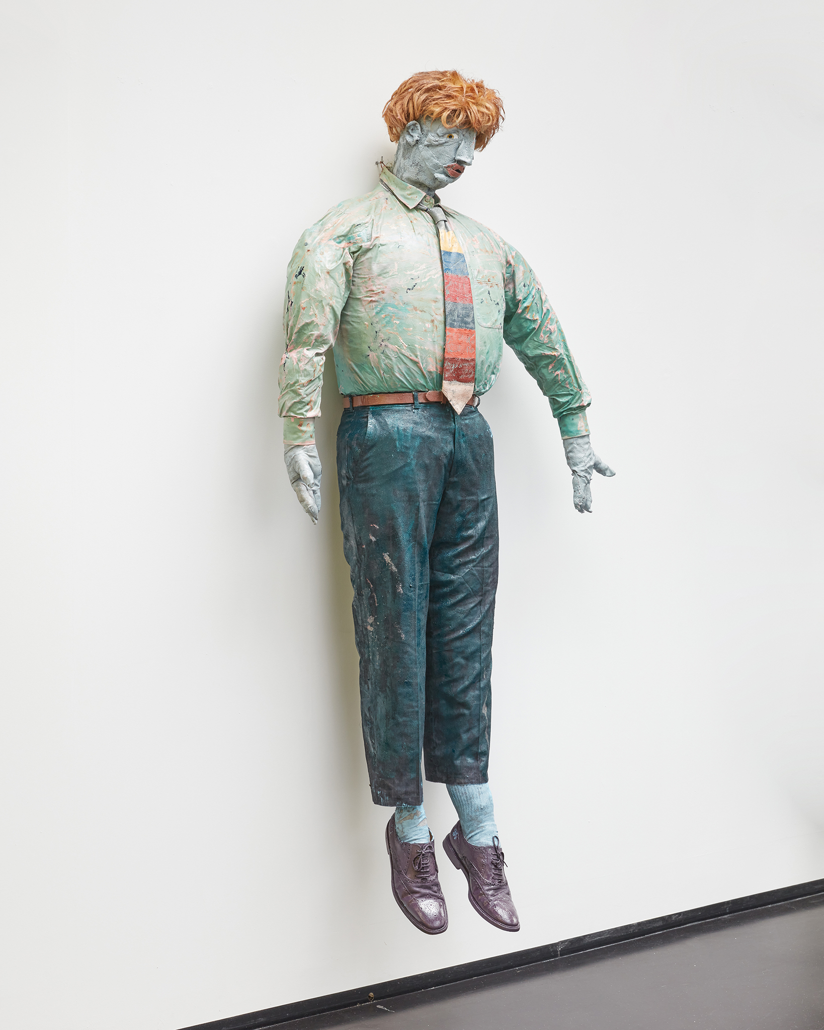 Michigan (puppet painting), 2023, oil paint on fabrics, life-size dimensions