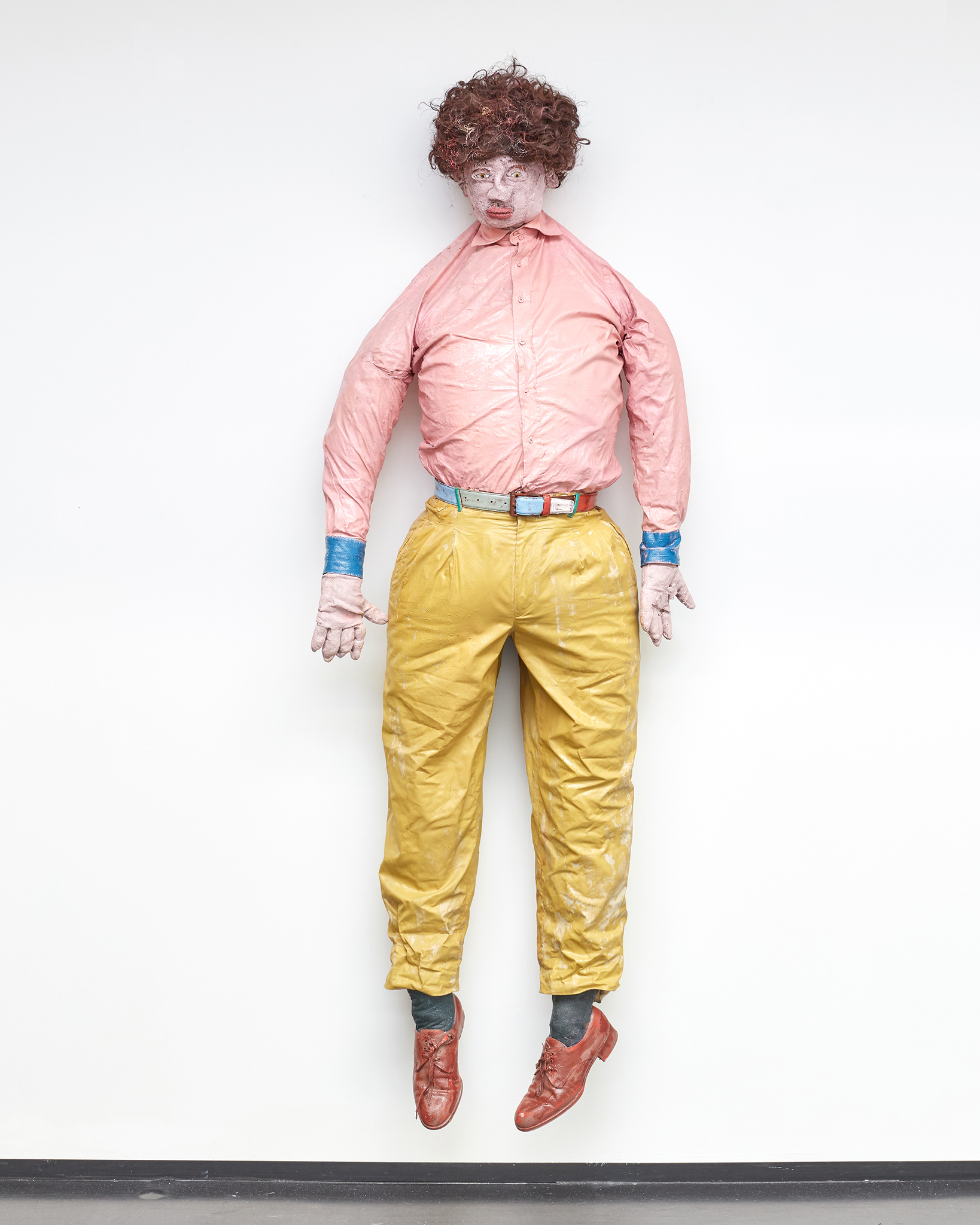 Florida (puppet painting), 2023, oil paint on fabrics, life-size dimensions