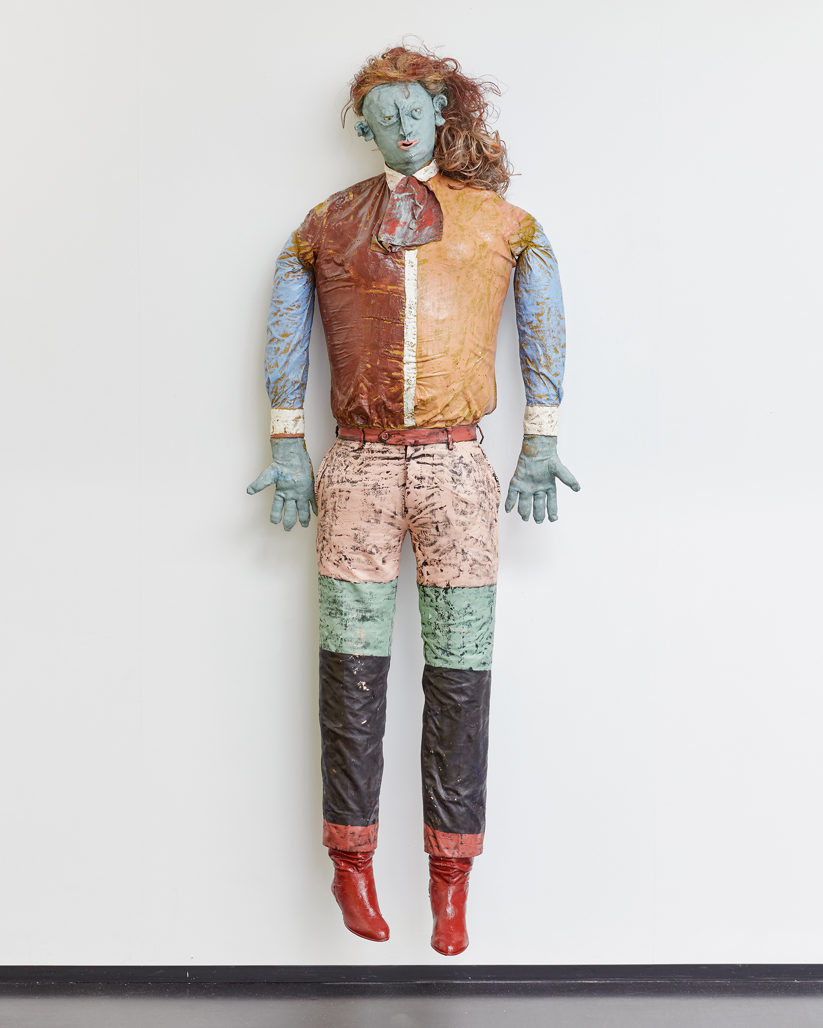 Mississippi (puppet painting), 2023, oil paint on fabrics, life-size dimensions