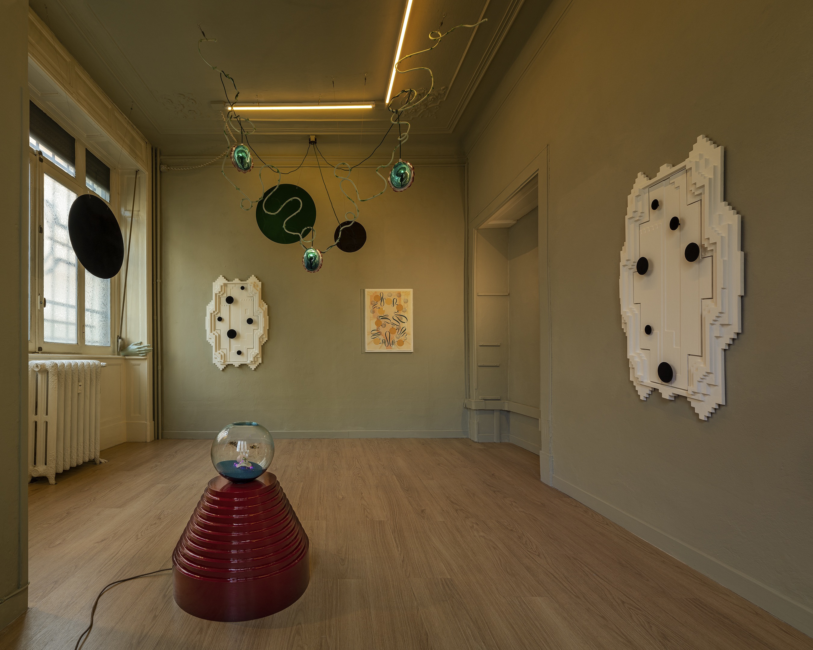 you can now enter: notes on immersion, Tarek Lakhrissi and Tai Shani, curated by Giulia Civardi, exhibition view at Clima, Milan Courtesy: the Artists and Clima, Milan