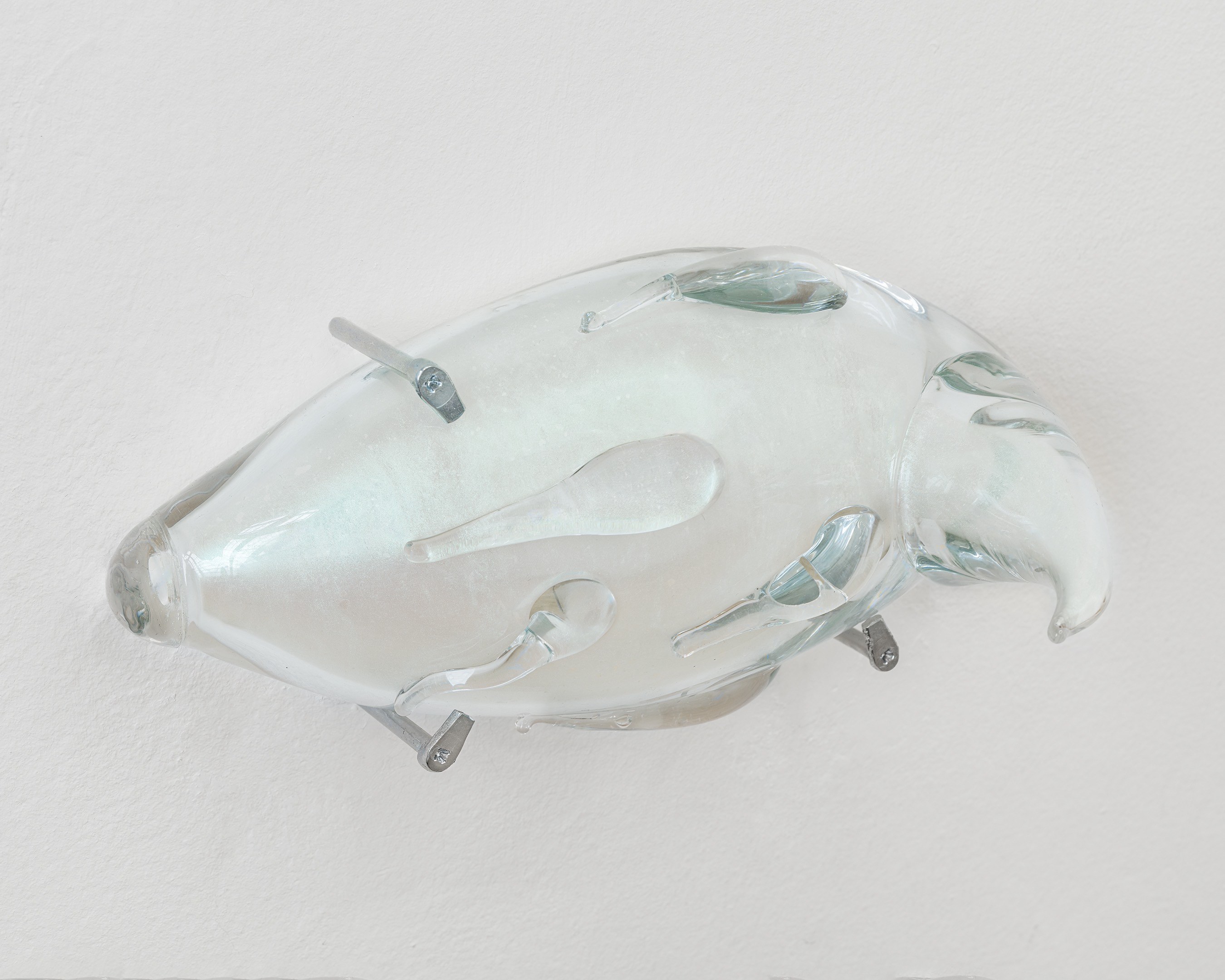 Tarek Lakhrissi, IRIDESCENT TEAR, 2023, Blown glass, 14x17x17 cm Courtesy: The Artist, Clima, Milan and Galerie Allen, Paris