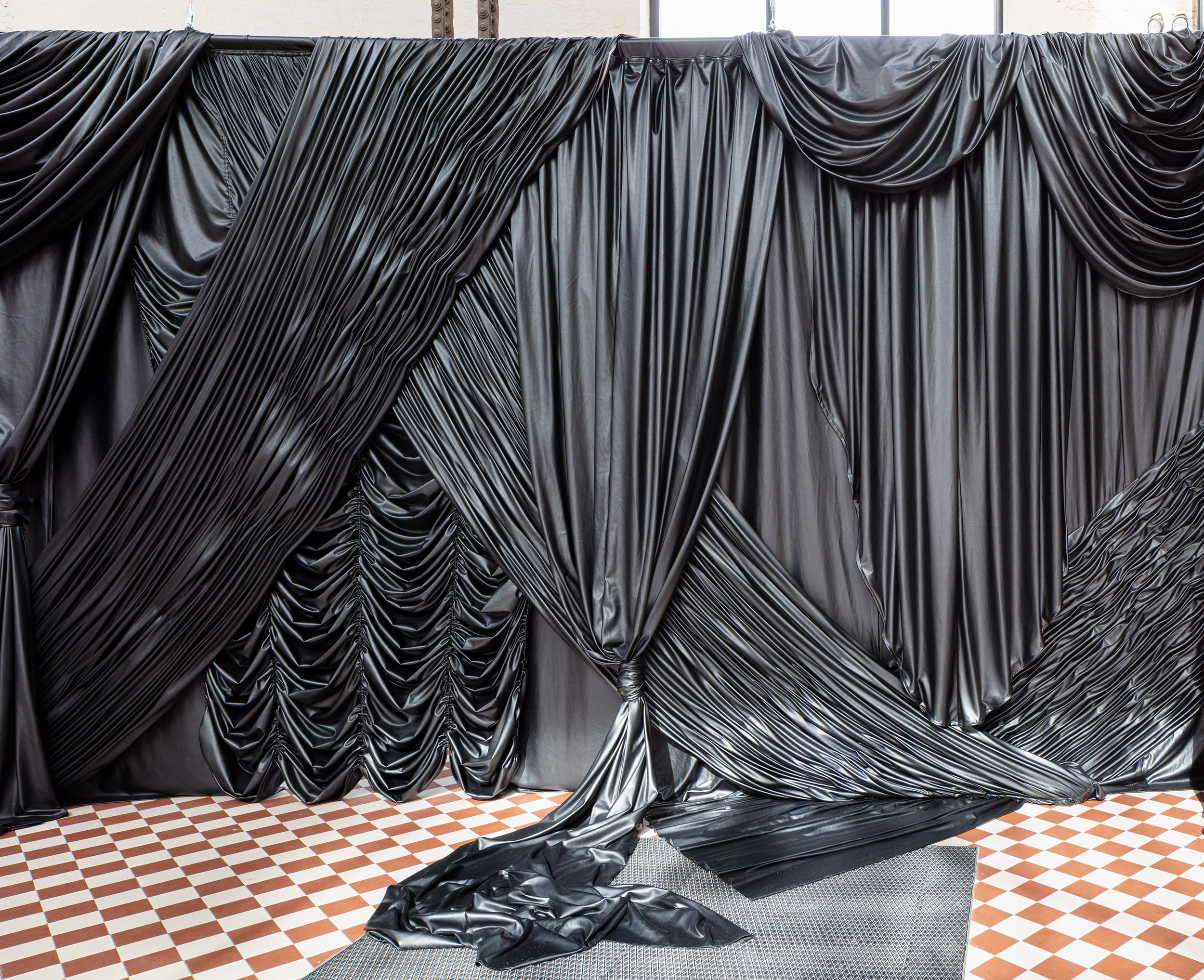 Curtain piece (disobedient) detail, 2023 by Pauline Boudry & Renate Lorenz