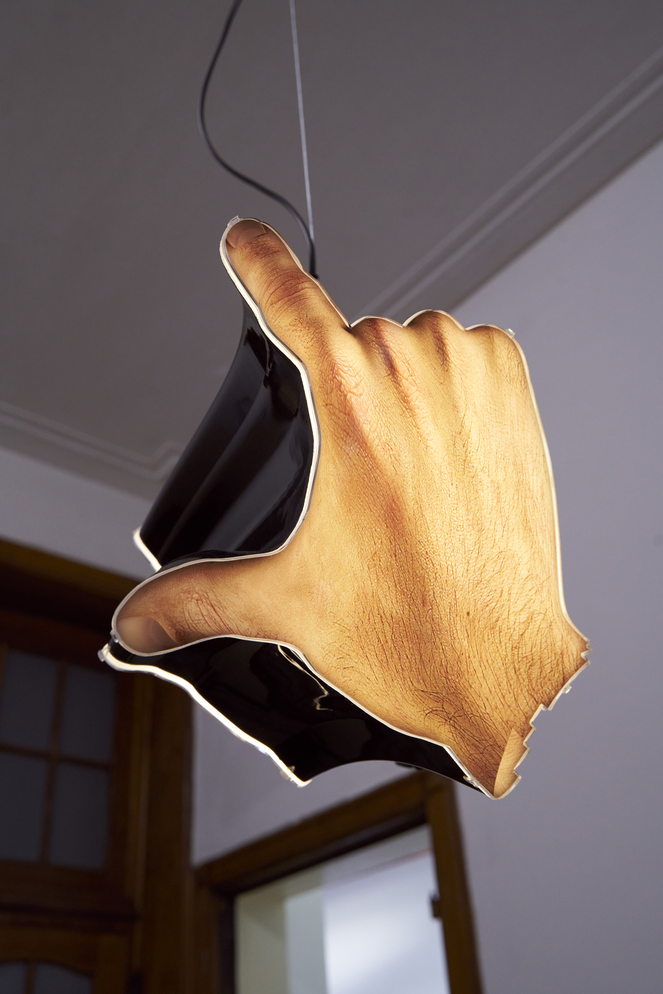 Ludwig Dressler: Zoomlight 2.0, 3d-print, plexiglas, digital print, LED, 2023