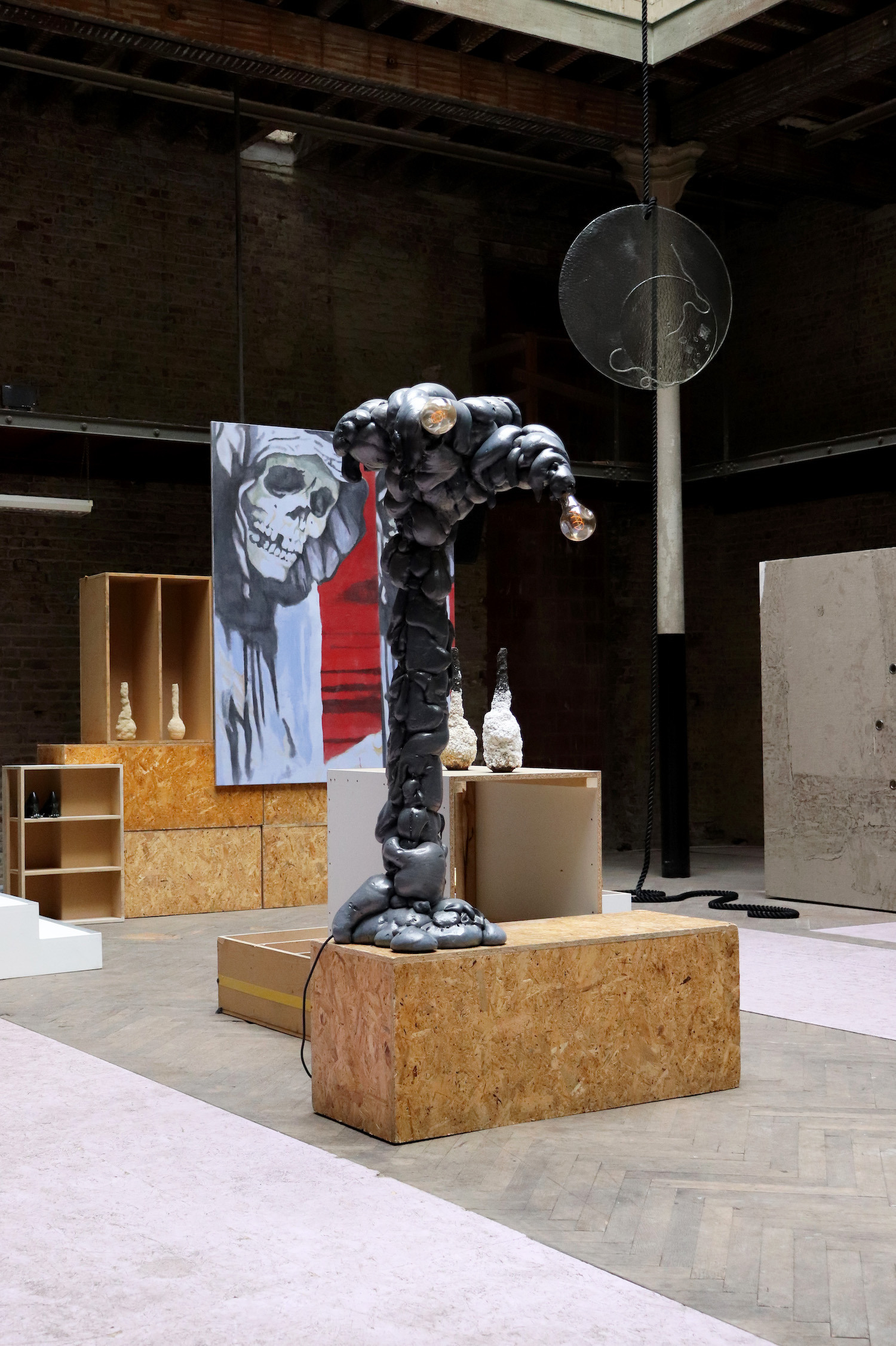 Fabien Karp, Magma Lamp, PU foam, 89 x 160 cm, 2023