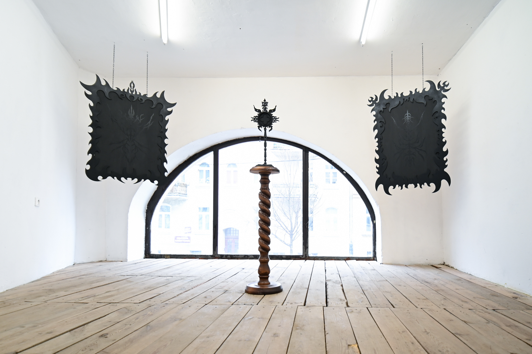 Justyna Baśnik, Adoratio, exhibition view, Łęctwo 2023