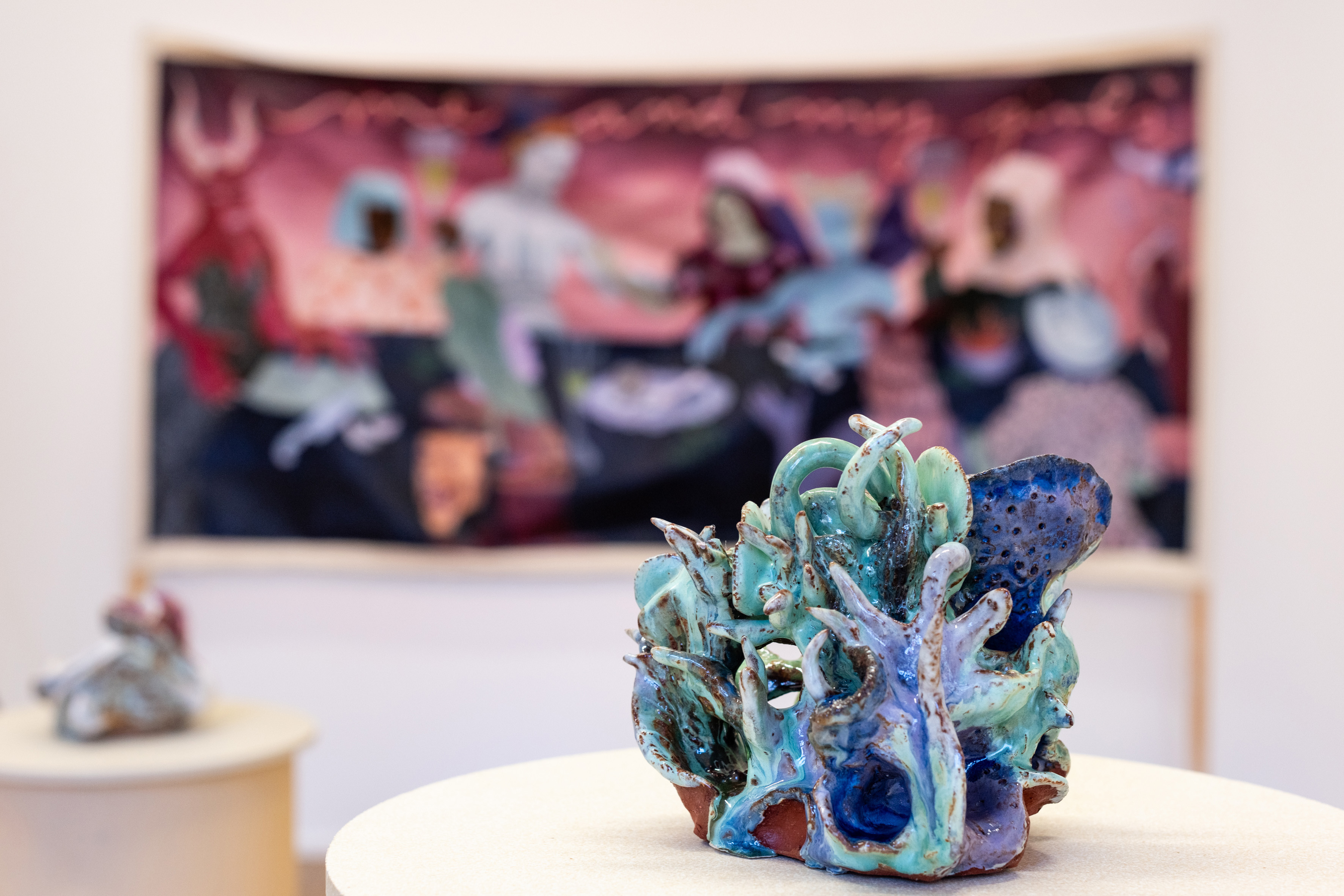 Ceramics by Nina Paszkowski and Paintings by Marleen Rothaus, FLOAT, First Floor Kunstmuseum Celle