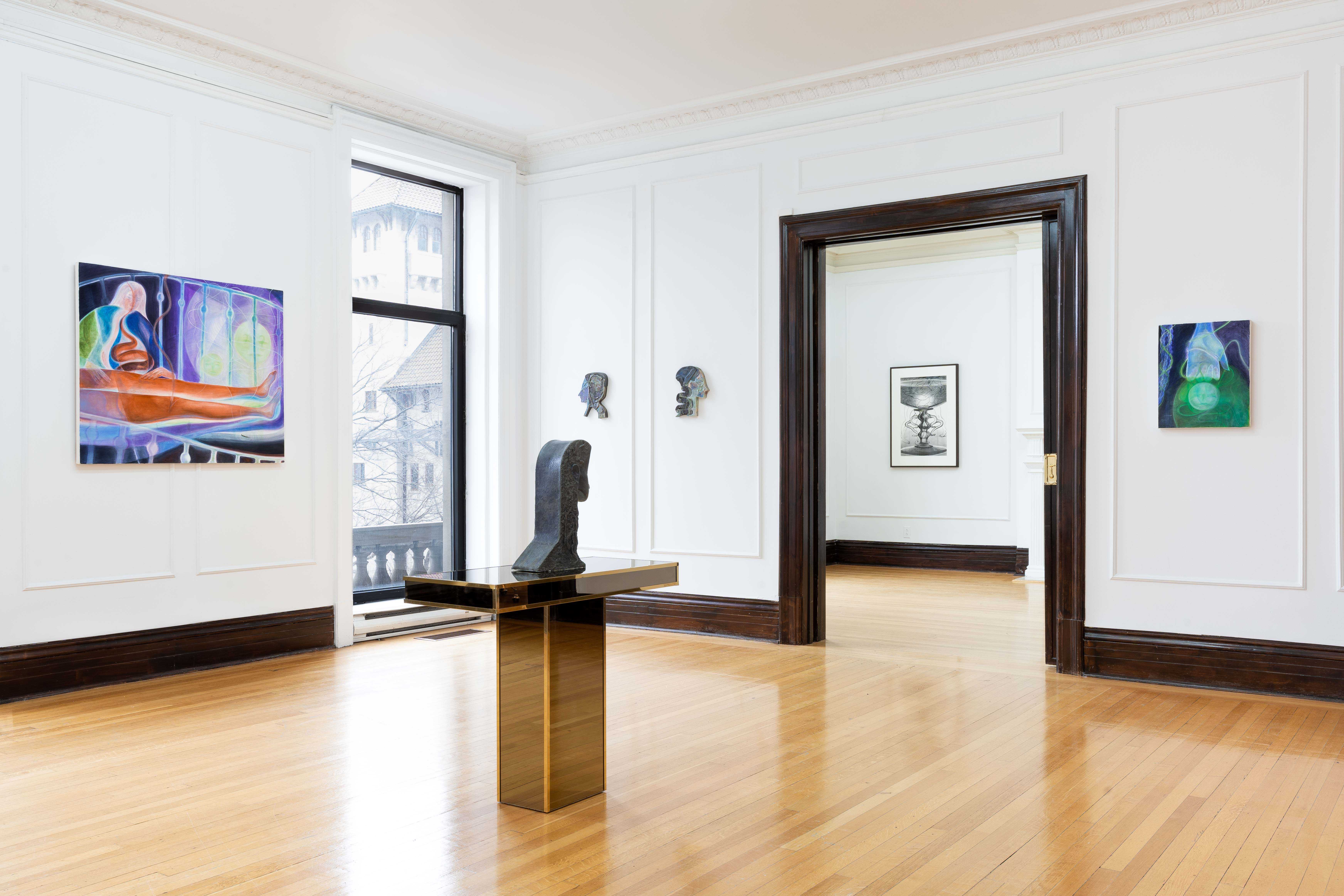 Your mind is a mirror, 2023, Ani Gurashvili, Jacopo Pagin, Anjuli Rathod, and Dominique Sirois, Installation view