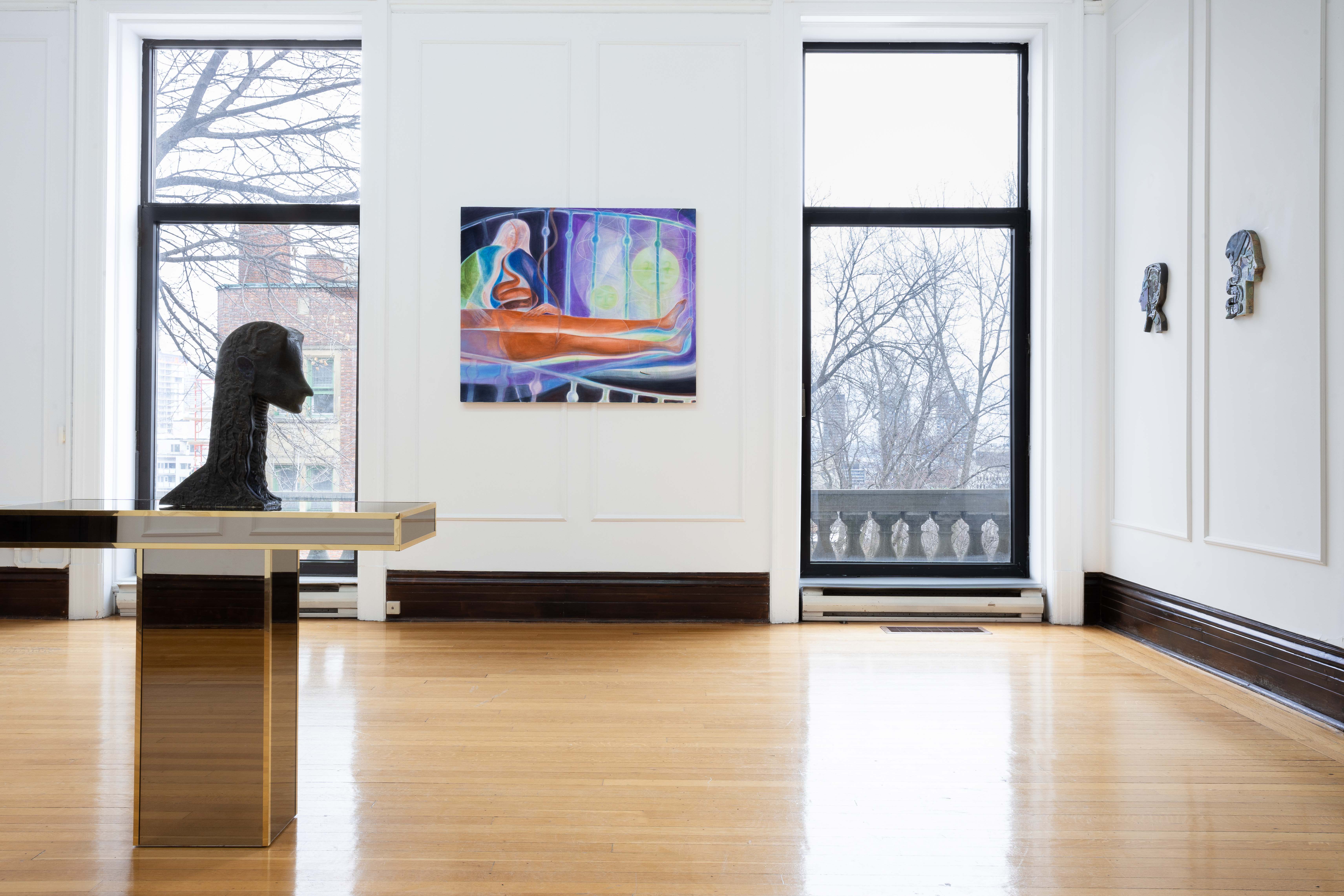Your mind is a mirror, 2023, Ani Gurashvili, Jacopo Pagin, Anjuli Rathod, and Dominique Sirois, Installation view