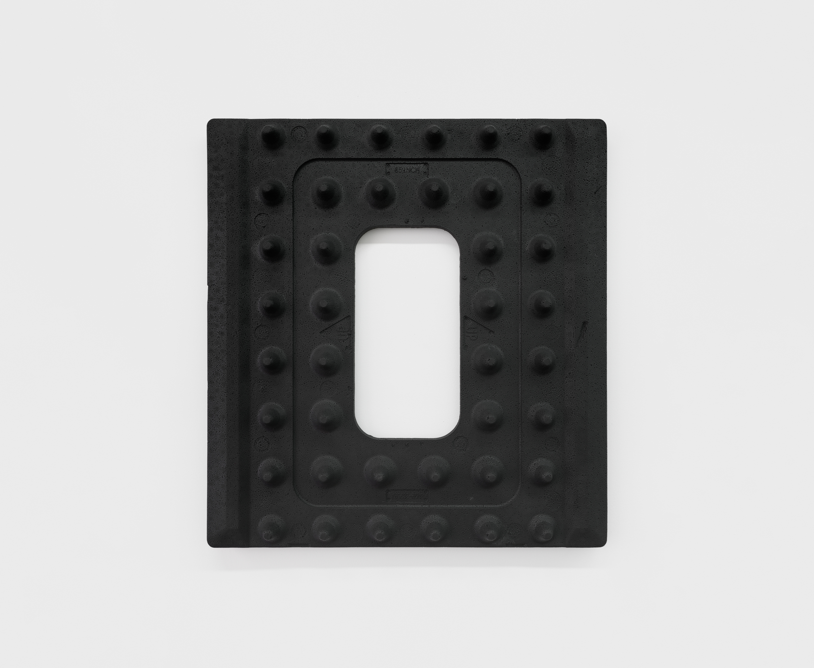 Joe Bartram EPS_2, 2023 Cast polymer modified gypsum, graphite, fiberglass, hardware 31 x 33 x 3 inches (79 x 84 x 8 cm)