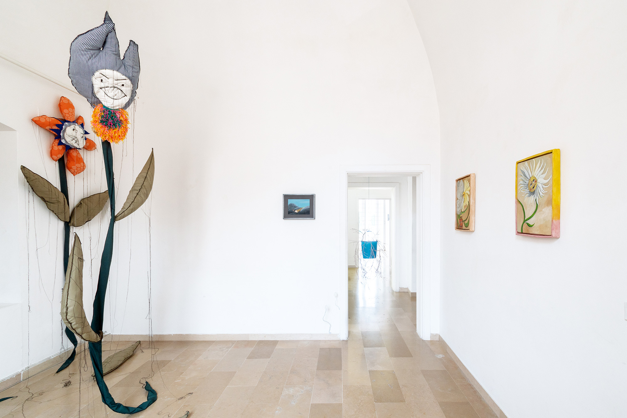 Installation view (Mariantonietta Bagliato, Agnese Guido, Cyril Debon, Elena Eugeni)