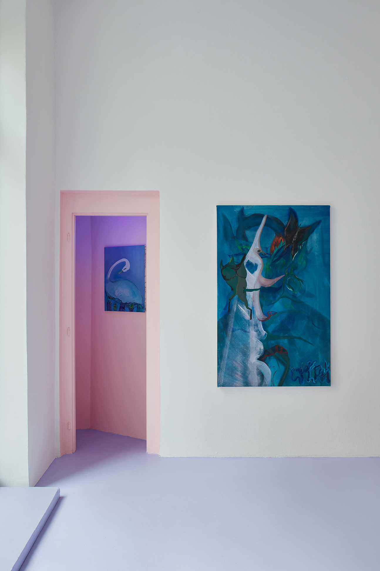 Installation view of the exhibition, Denisa Štefanigová: ‘Ekstase’, 6 April – 27 May 2023, SVĚTOVA 1, Prague. Photo: Karolína Matušková © SVĚTOVA 1
