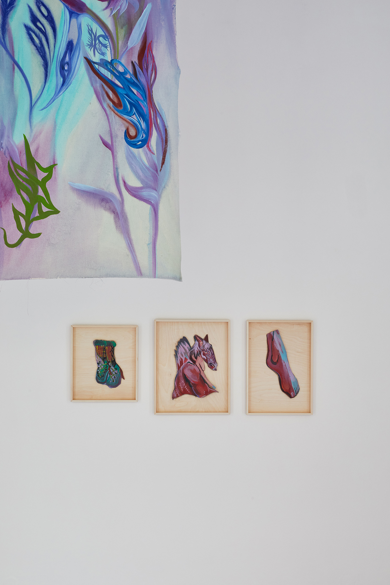 Installation view of the exhibition, Denisa Štefanigová: ‘Ekstase’, 6 April – 27 May 2023, SVĚTOVA 1, Prague. Photo: Karolína Matušková © SVĚTOVA 1