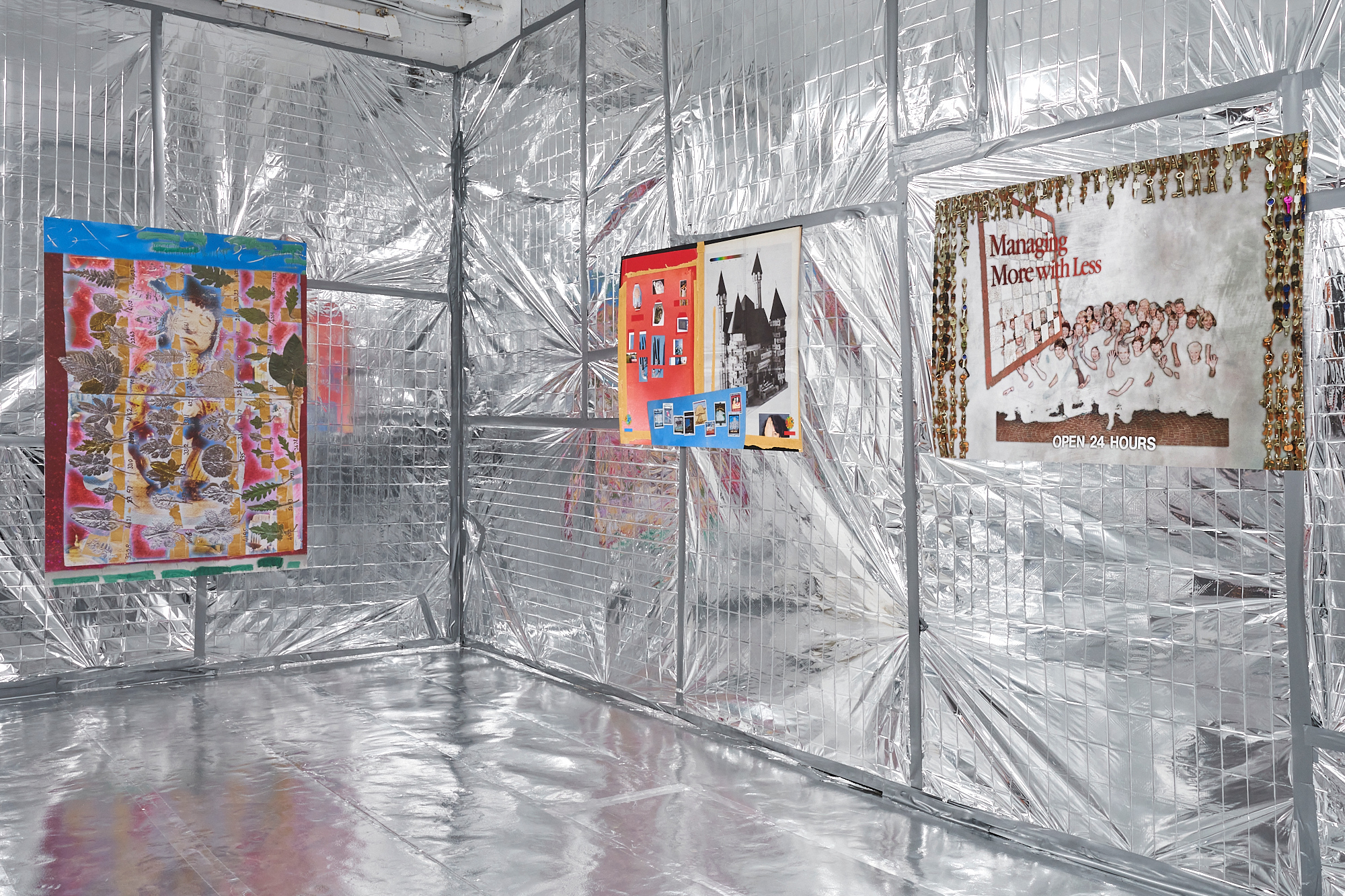 Duncan Poulton 'Imagine What We Can Do Tomorrow' install view at Division of Labour, Salford, 2023. Photo by Rob Battersby