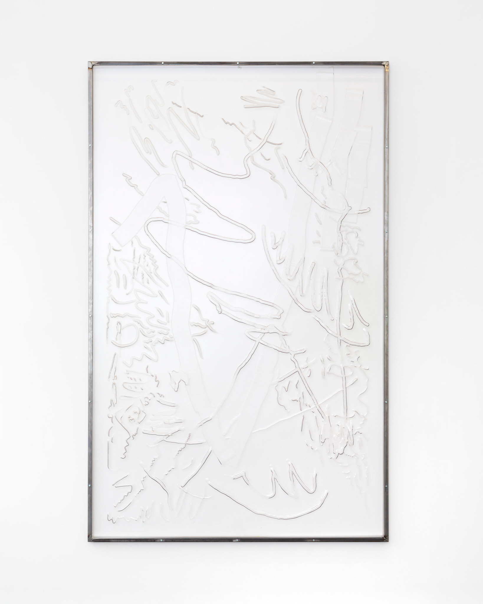 Hannah Sophie Dunkelberg, Pale Pleasures 1, 2019, polystyrene, steel, 230 x 145 cm. Courtesy the artist and Gunia Nowik Gallery