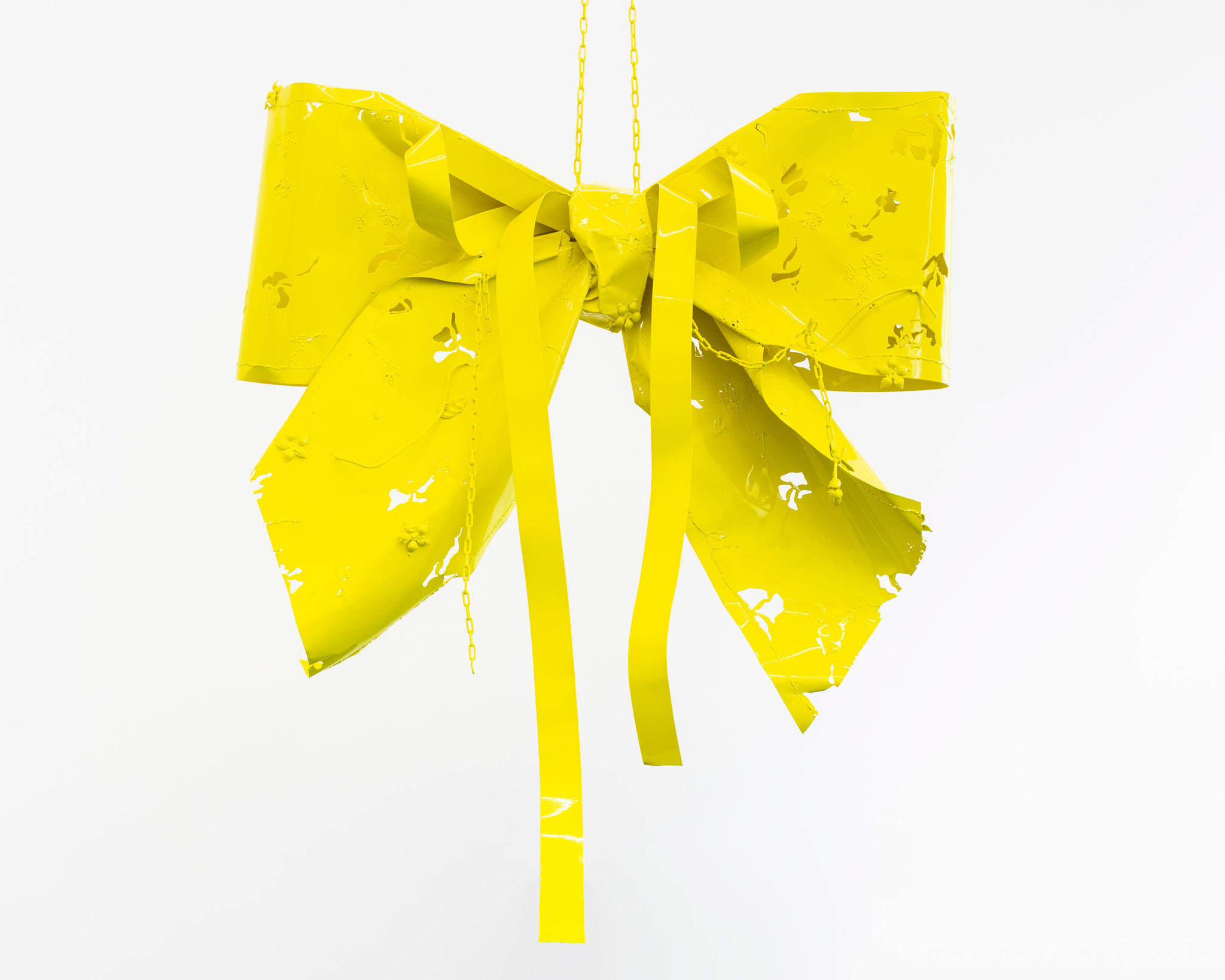 Hannah Sophie Dunkelberg, Spitze, 2023, powder coated steel, 175 x 165 x 50 cm. Courtesy the artist and Gunia Nowik Gallery