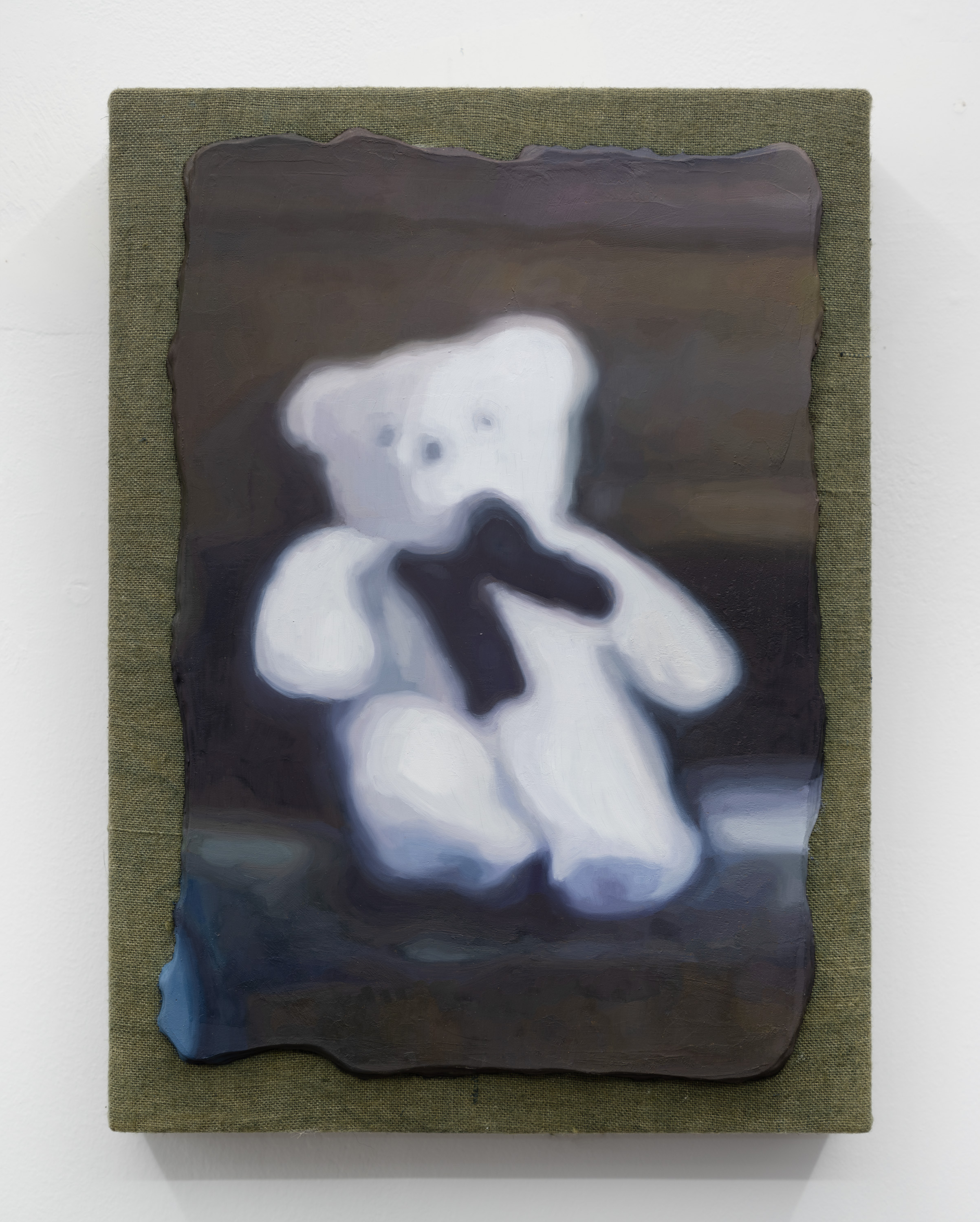Metope: Bear, 2023 Oil on linen stretched panel 12.25 x 9 inches
