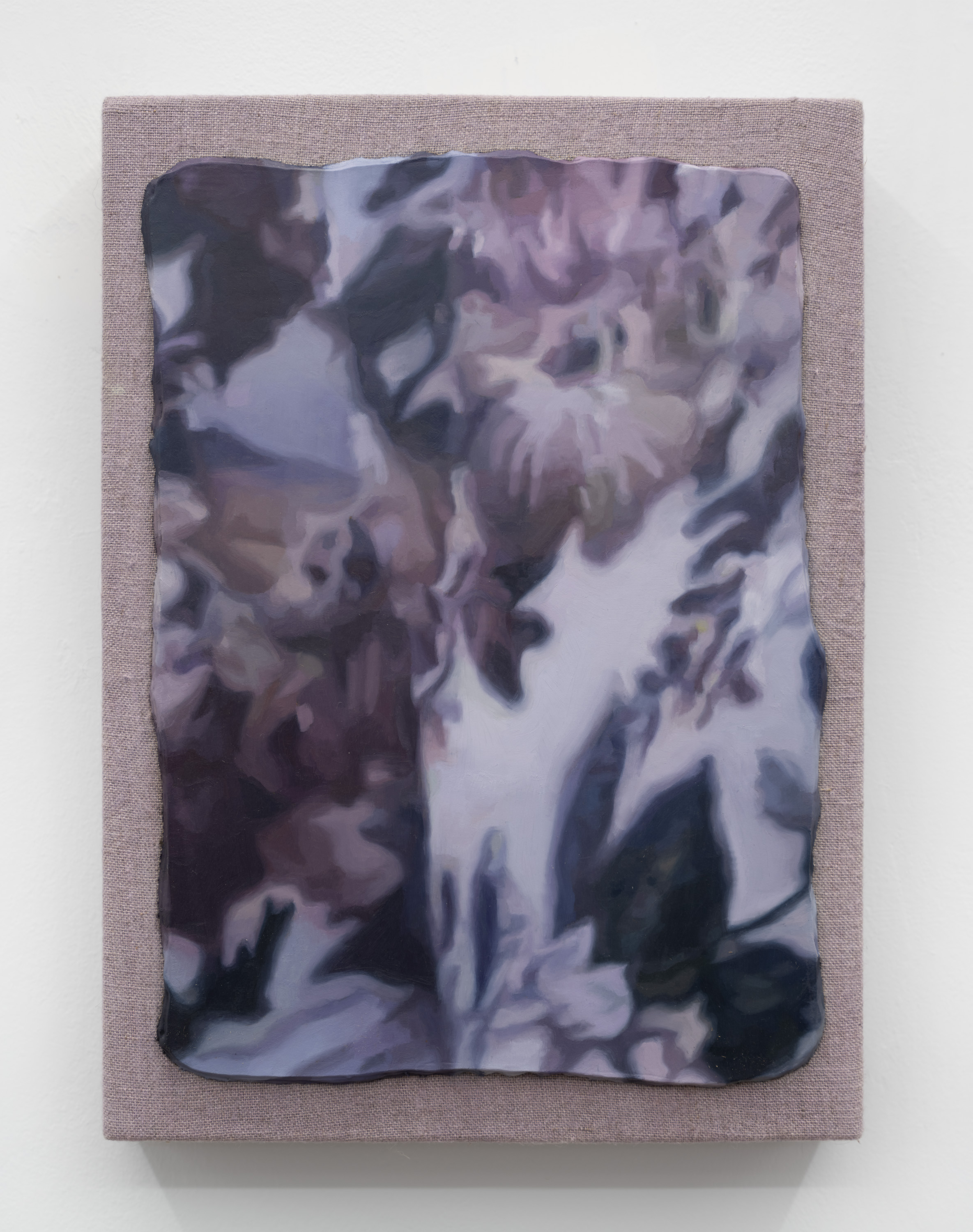 Metope: Floral pattern, 2023 Oil on linen stretched panel 12.25 x 9 inches