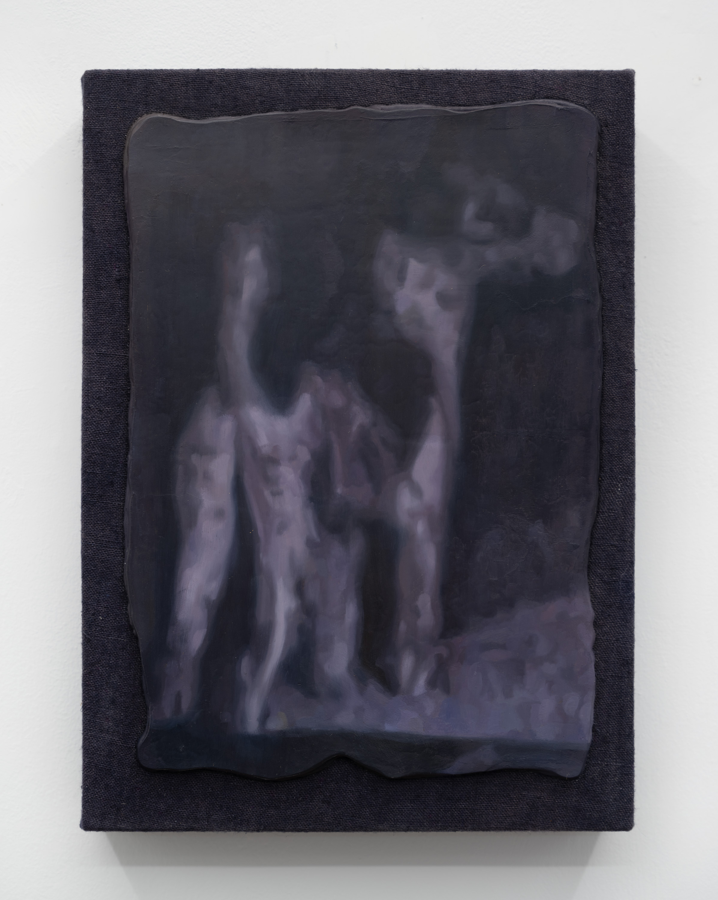 Metope: Dog, 2023 Oil on linen stretched panel 12.25 x 9 inches