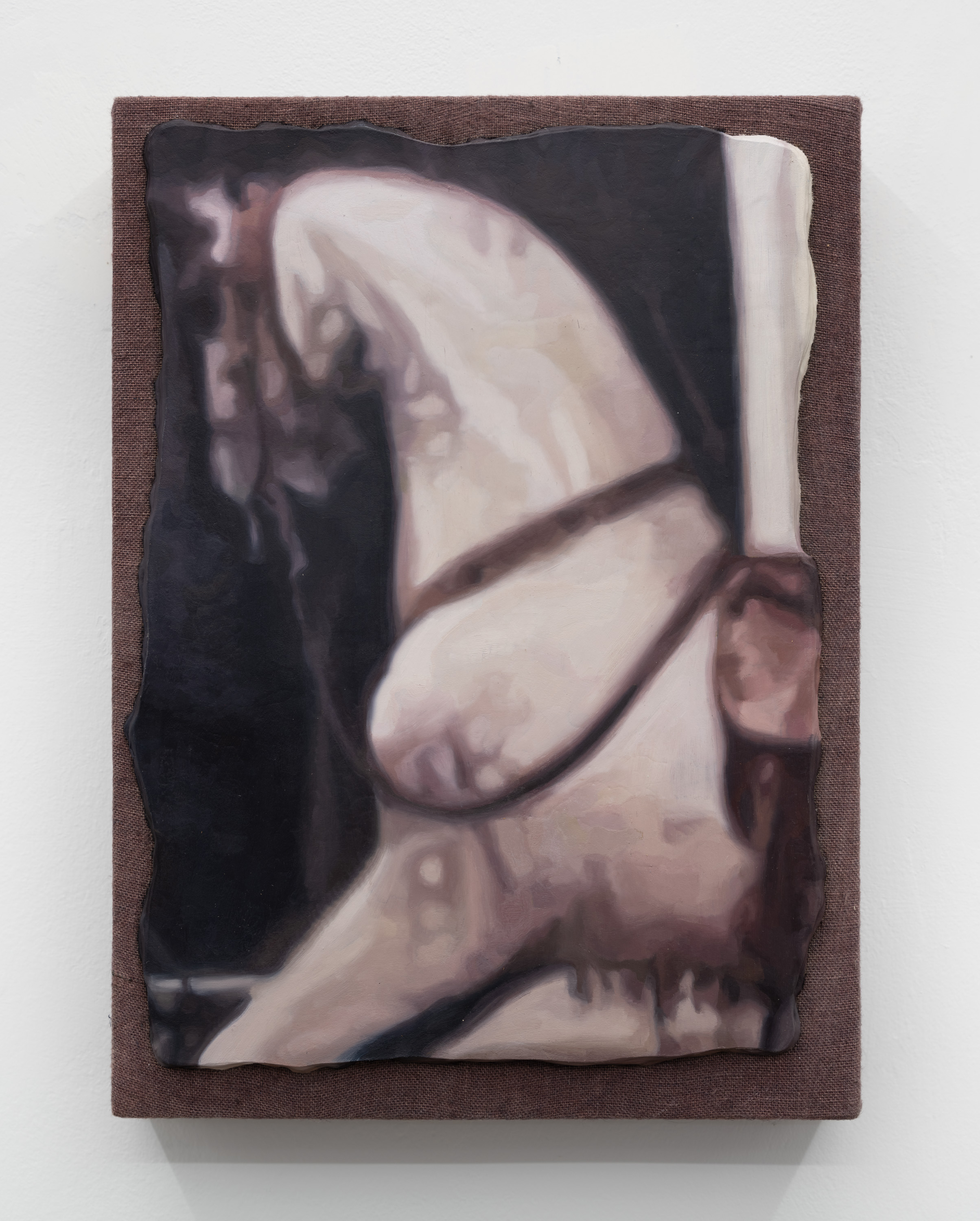 Metope: Horse, 2023 Oil on linen stretched panel 12.25 x 9 inches