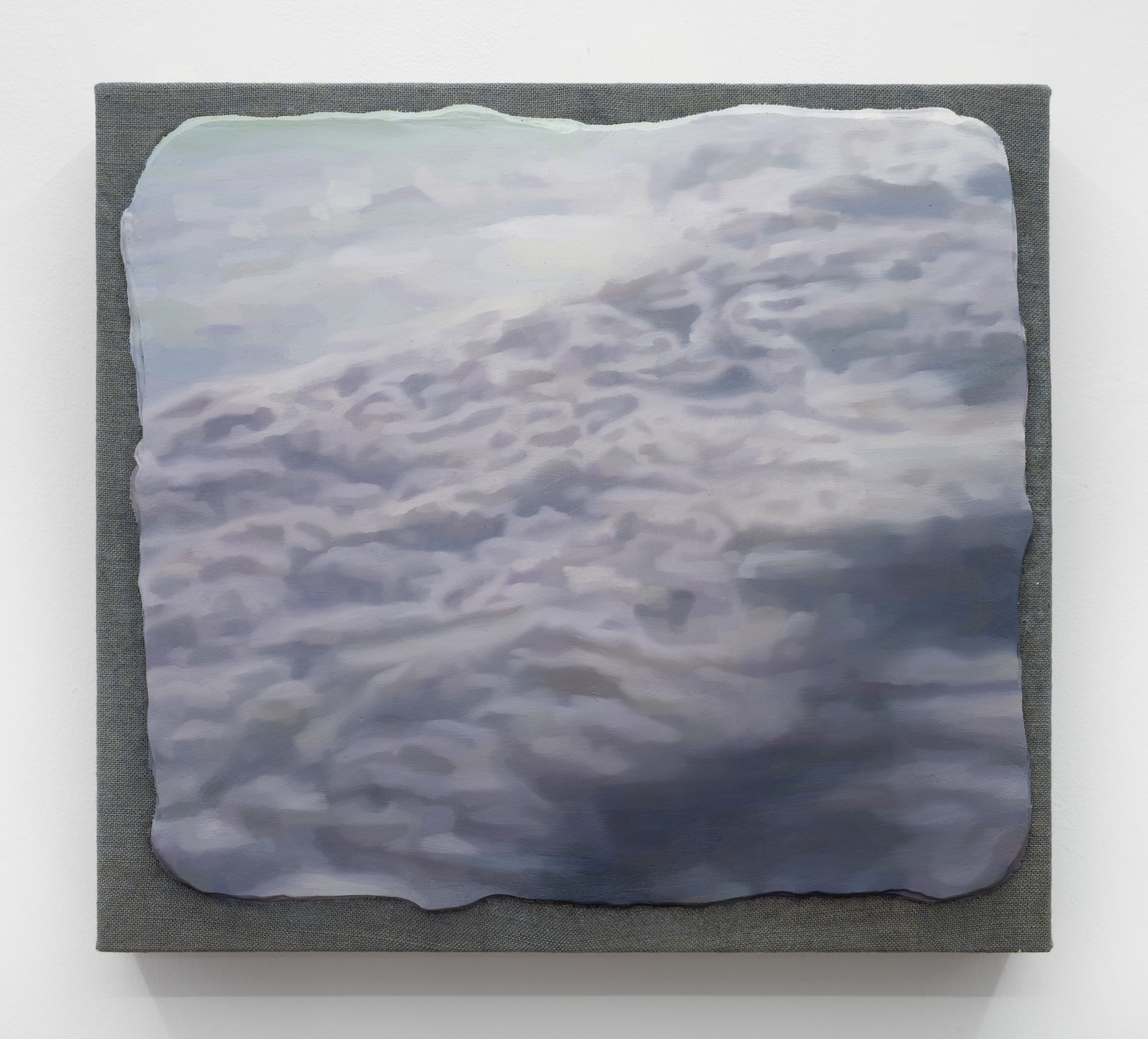 In the empty air, 2023 Oil on linen stretched panel 12.5 x 14.25 inches