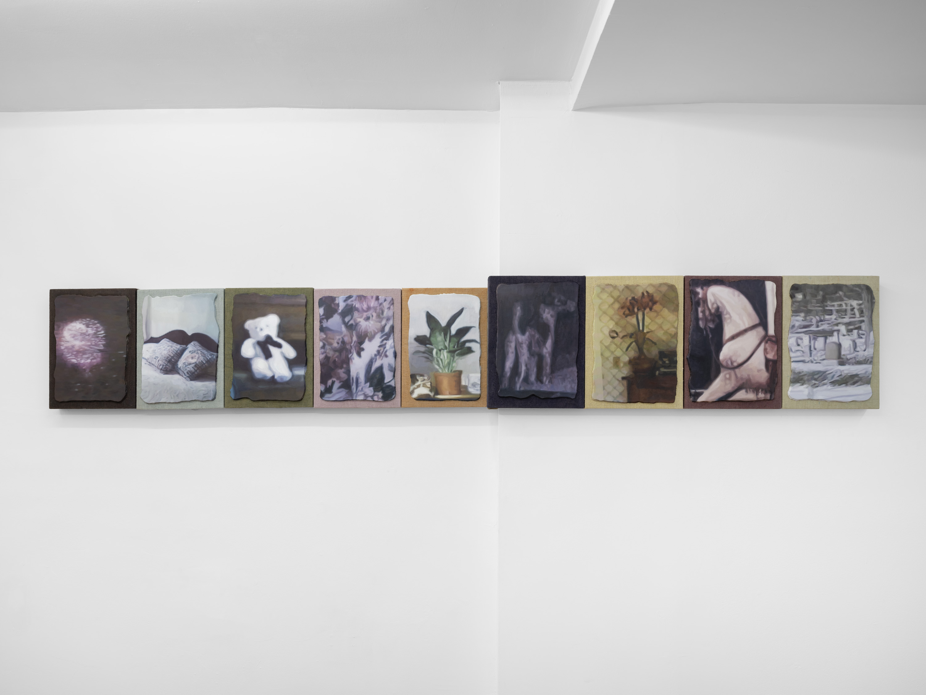 Installation view, Stepen Deffet: Shadow Heir, Below Grand, New York, 2023