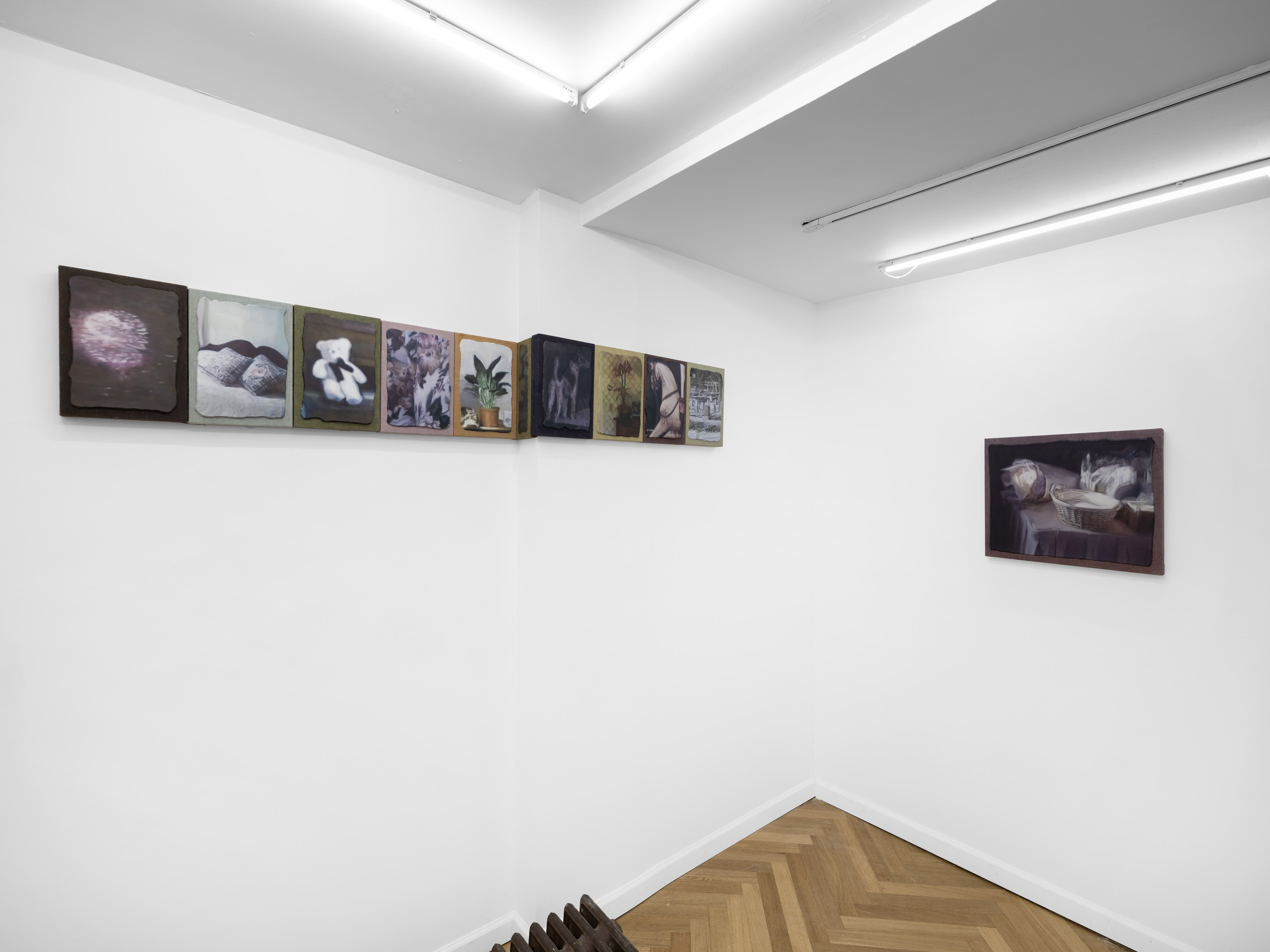 Installation view, Stepen Deffet: Shadow Heir, Below Grand, New York, 2023