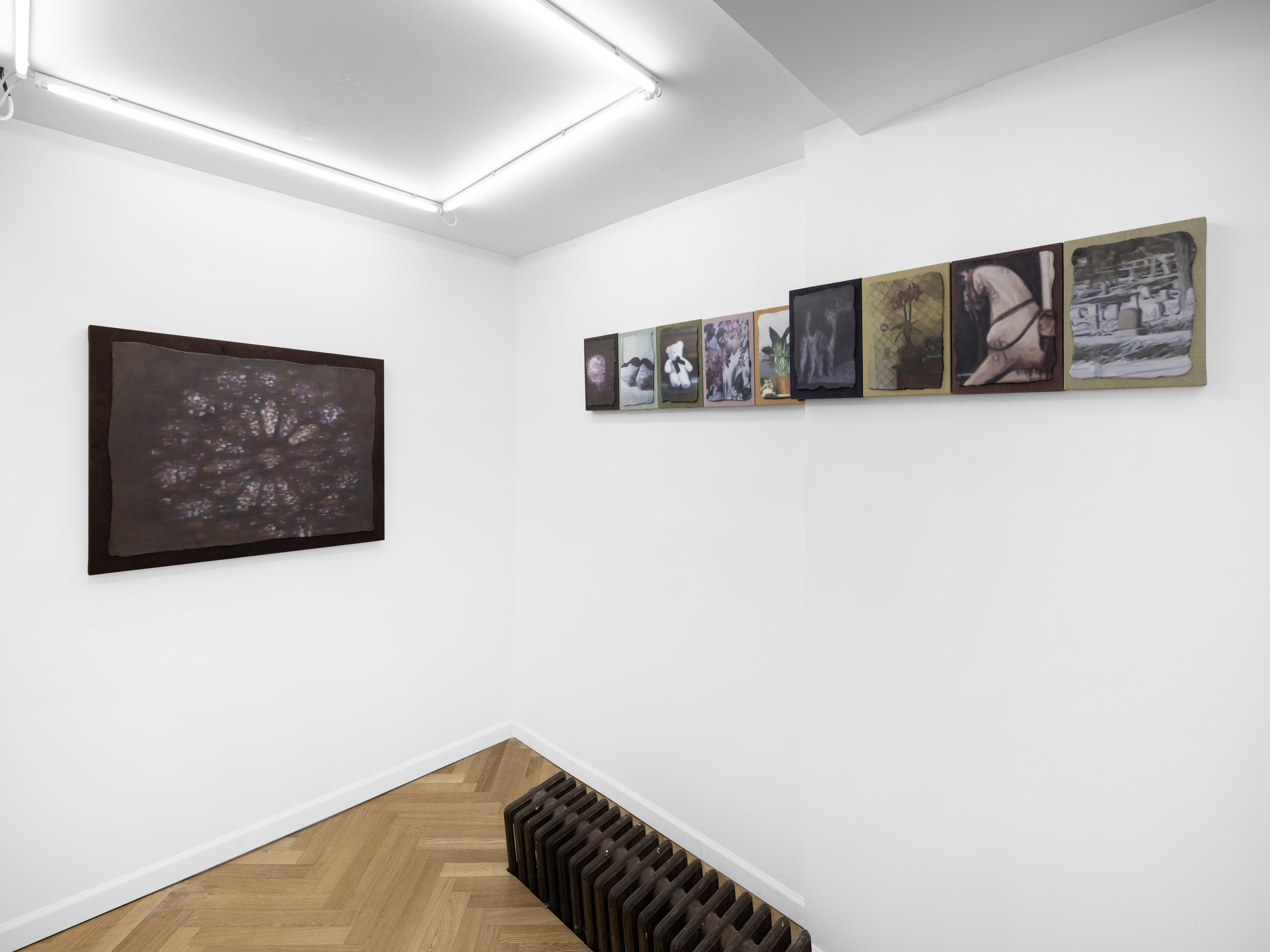 Installation view, Stepen Deffet: Shadow Heir, Below Grand, New York, 2023