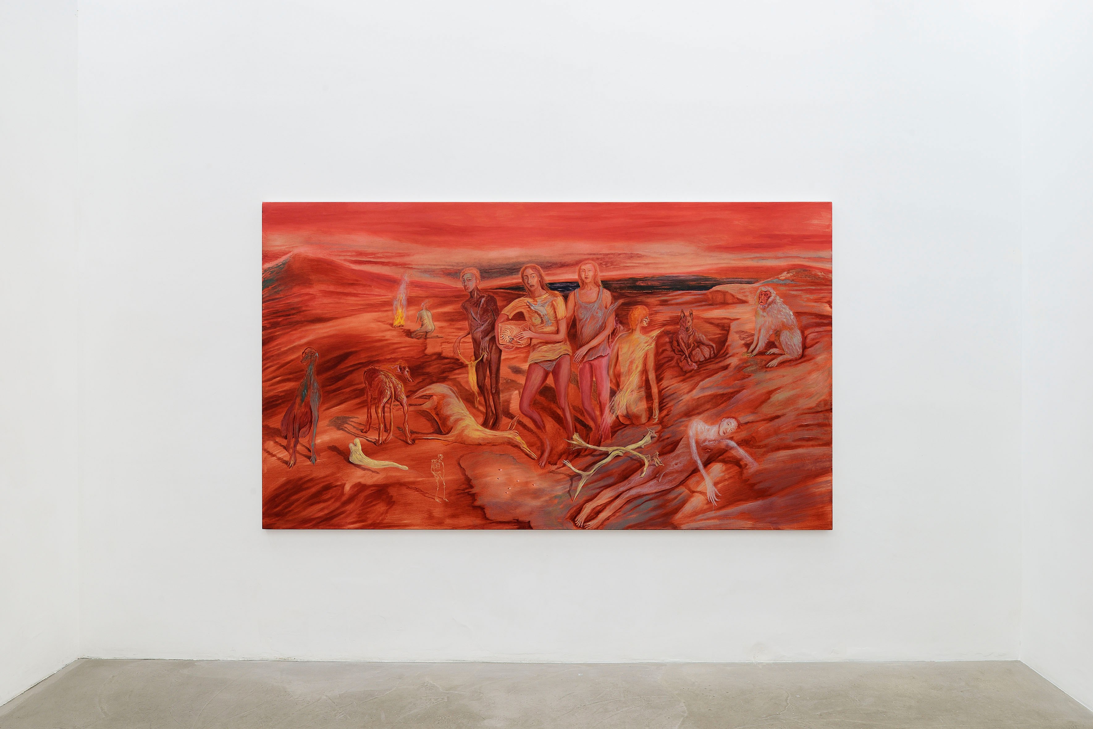 Francesca Banchelli, Furore, 2022, oil on canvas,  160 x 280 x 3,5 cm, courtesy of ADA, Rome