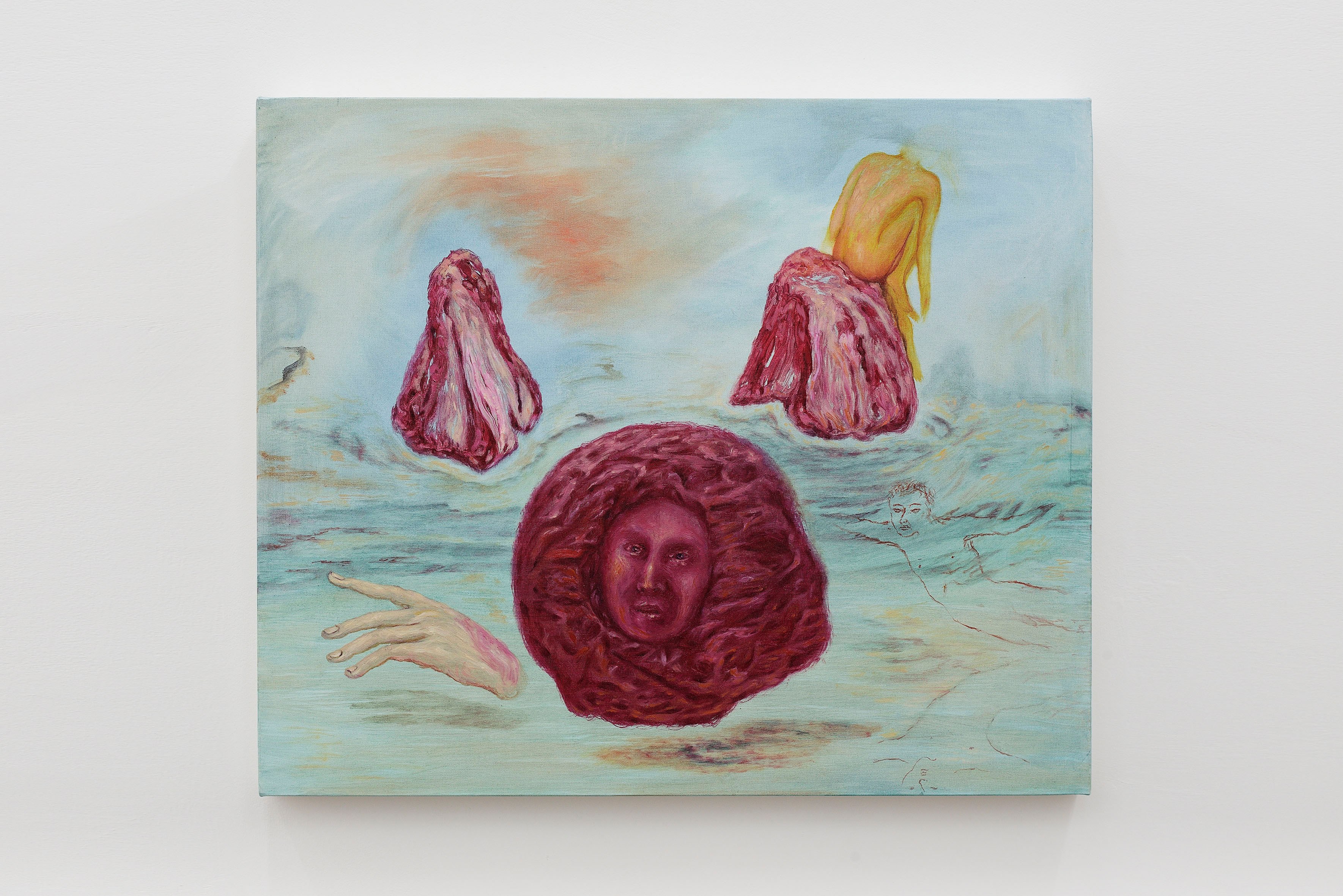Francesca Banchelli, In the Back of my Mind, 2022/23, oil on canvas,  50 x 60 x 4 cm, courtesy of ADA, Rome