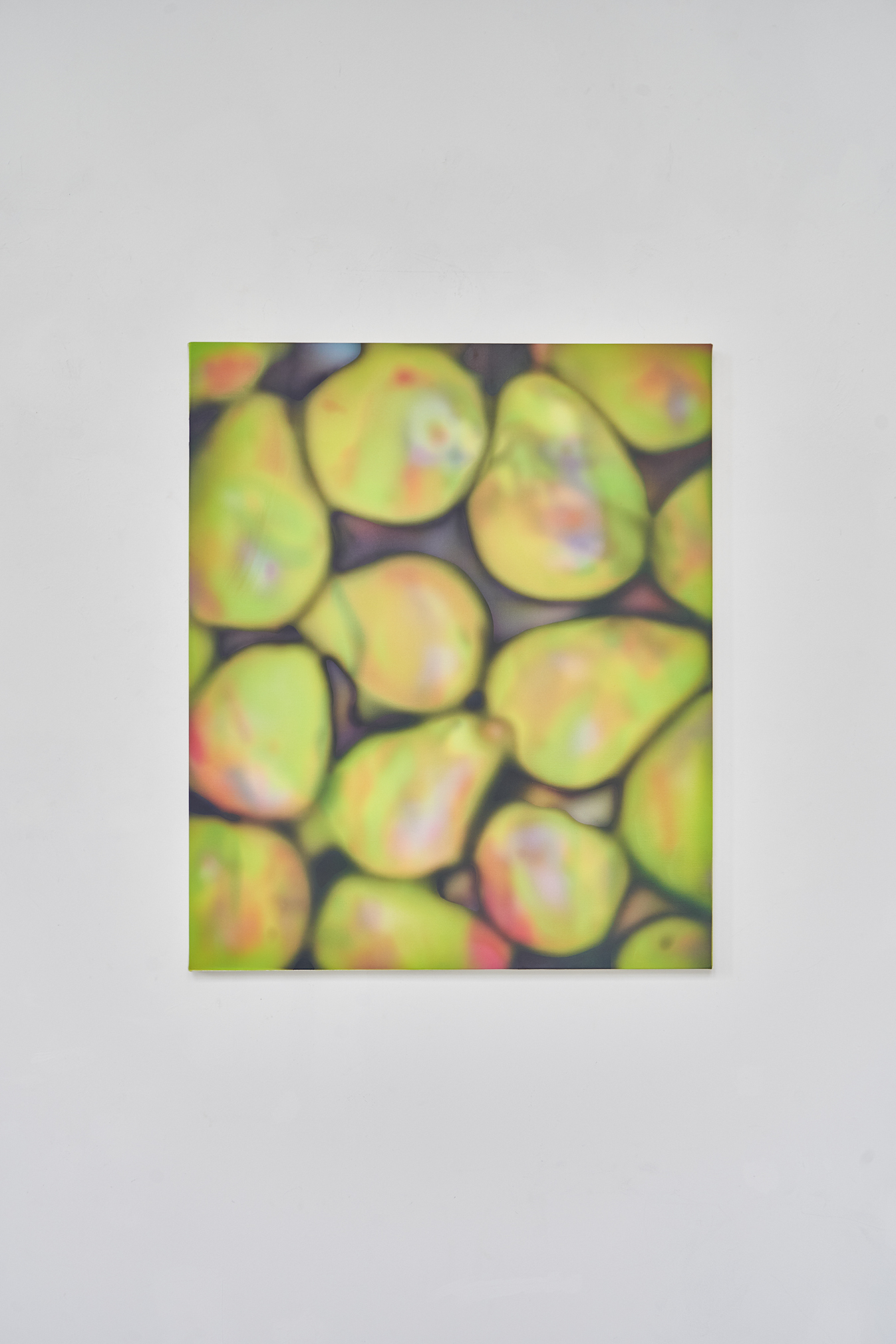 Jihyoung Han, Still Life with Basket of Pears, 2022, 73 x 60.5 cm, Acrylic on Canvas