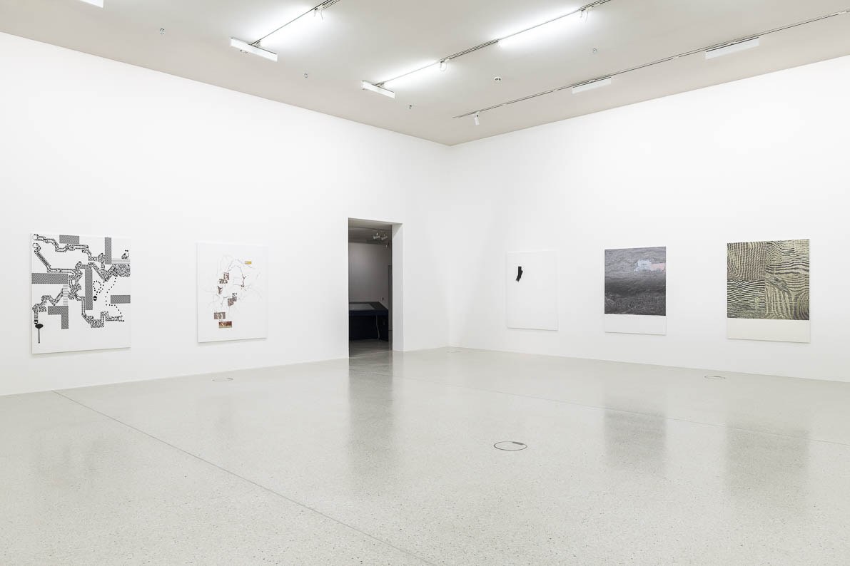 Ausstellungsansicht: Taslima Ahmed. Canvas Automata, WestfÃ¤lischer Kunstverein, 2023 Courtesy die KÃ¼nstlerin und Galerie Noah Klink, Berlin / Â© Foto: Thorsten Arendt