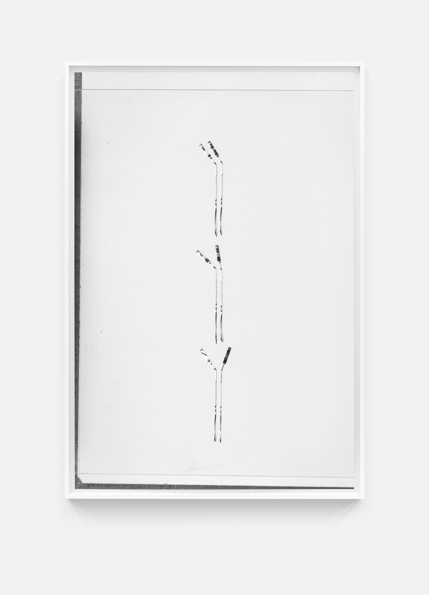 Andrzej Steinbach, detail from the series Disassembling a Typewriter: !. Ll :ß Uu /+ Ff, Fine Art Print, Galerie Conradi, 2023