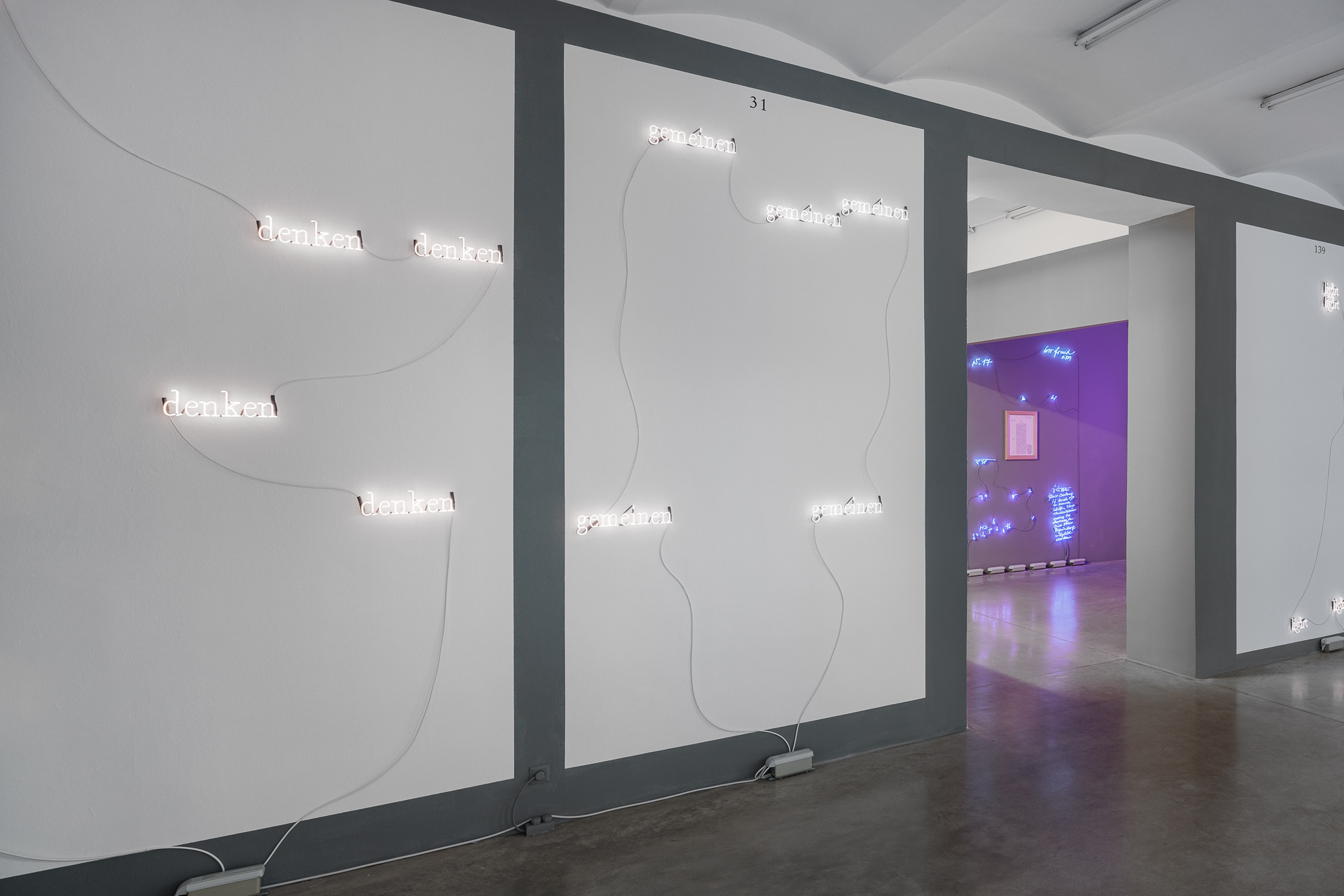 Exhibition view Joseph KOSUTH | ‘Korrektur (Uncorrected)’, Christine König Galerie, Vienna 2023