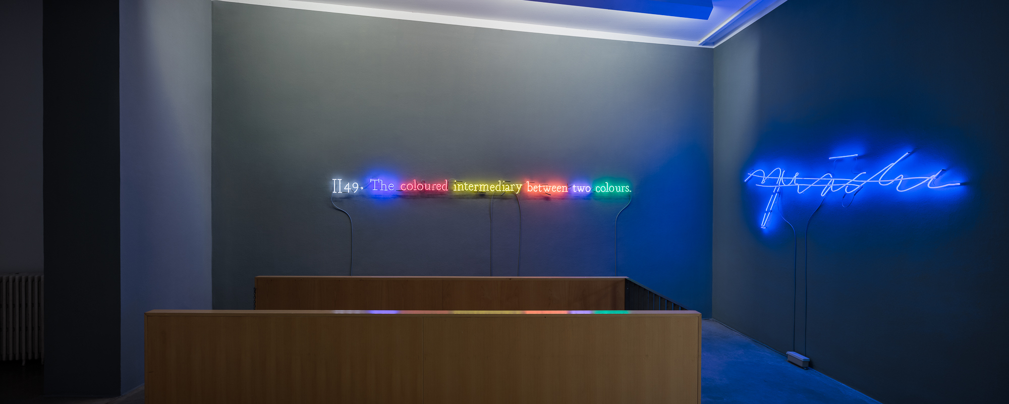 Exhibition view Joseph KOSUTH | ‘Korrektur (Uncorrected)’, Christine König Galerie, Vienna 2023