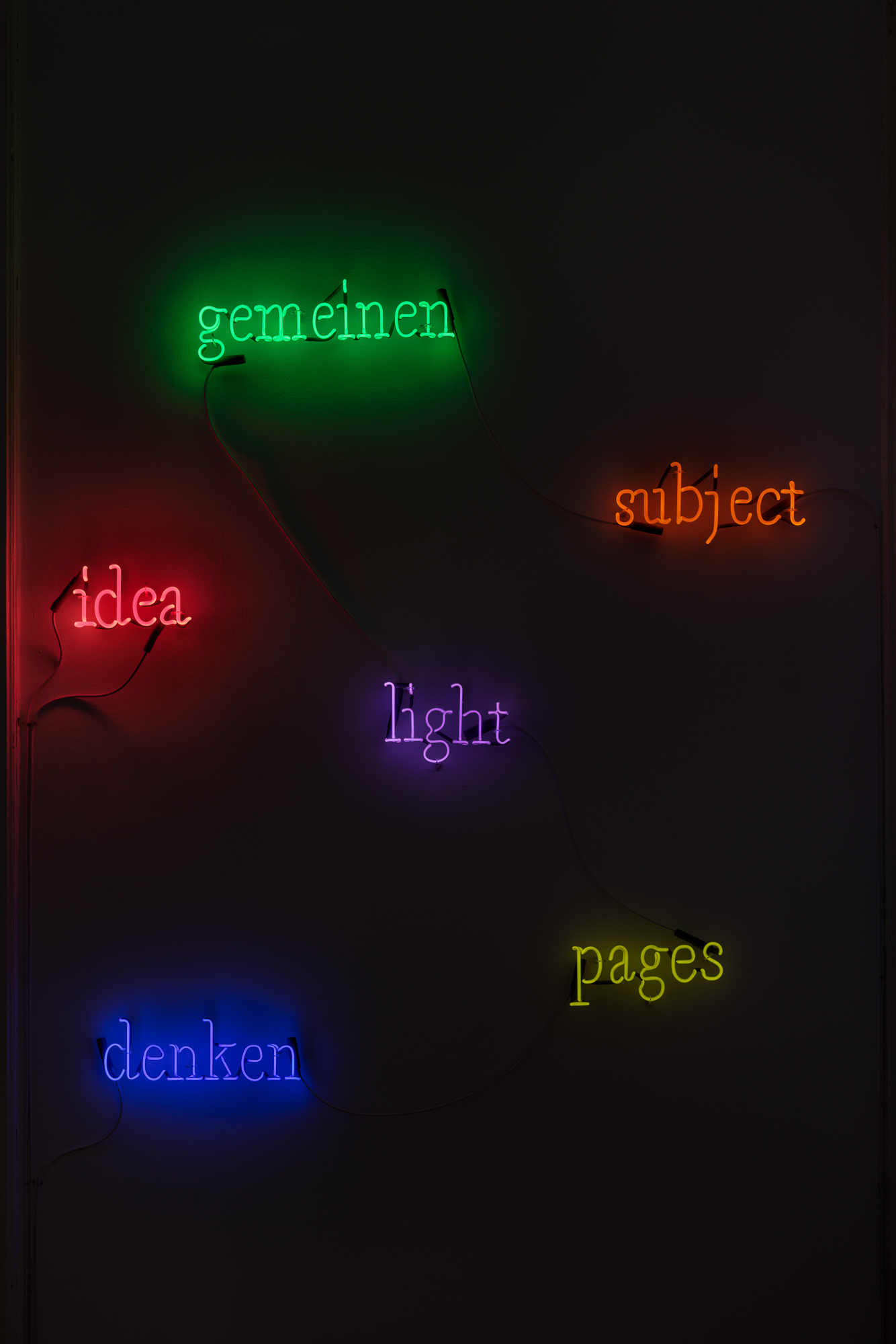 Exhibition view Joseph KOSUTH | ‘Korrektur (Uncorrected)’, Christine König Galerie, Vienna 2023