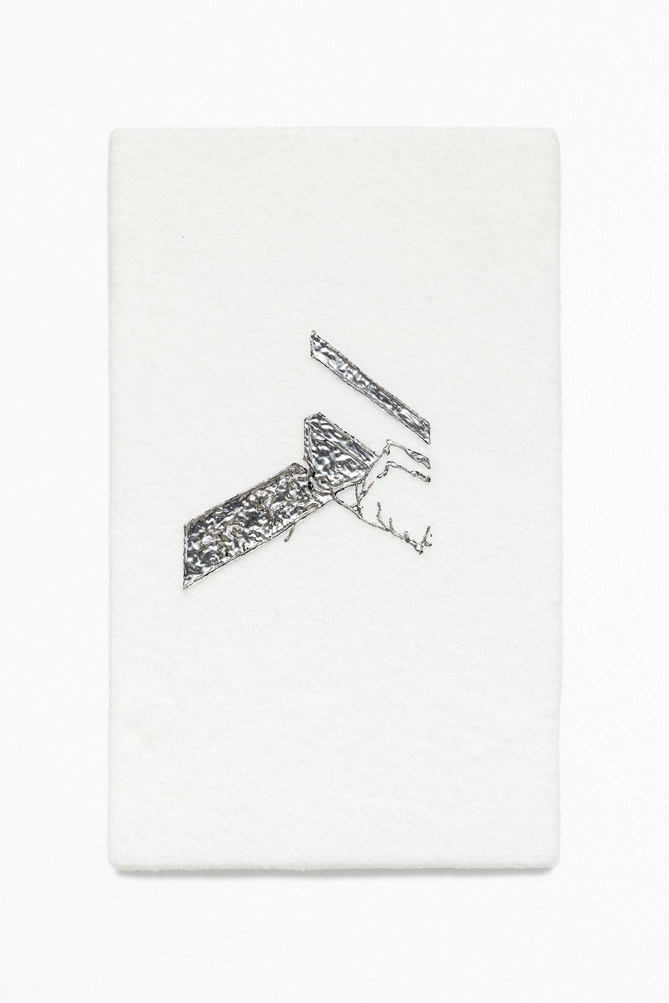 Louis Jacquot, "Katarina" 2023, Acrylic and polyurethane on cotton, 36 × 22 × 4,7 cm.