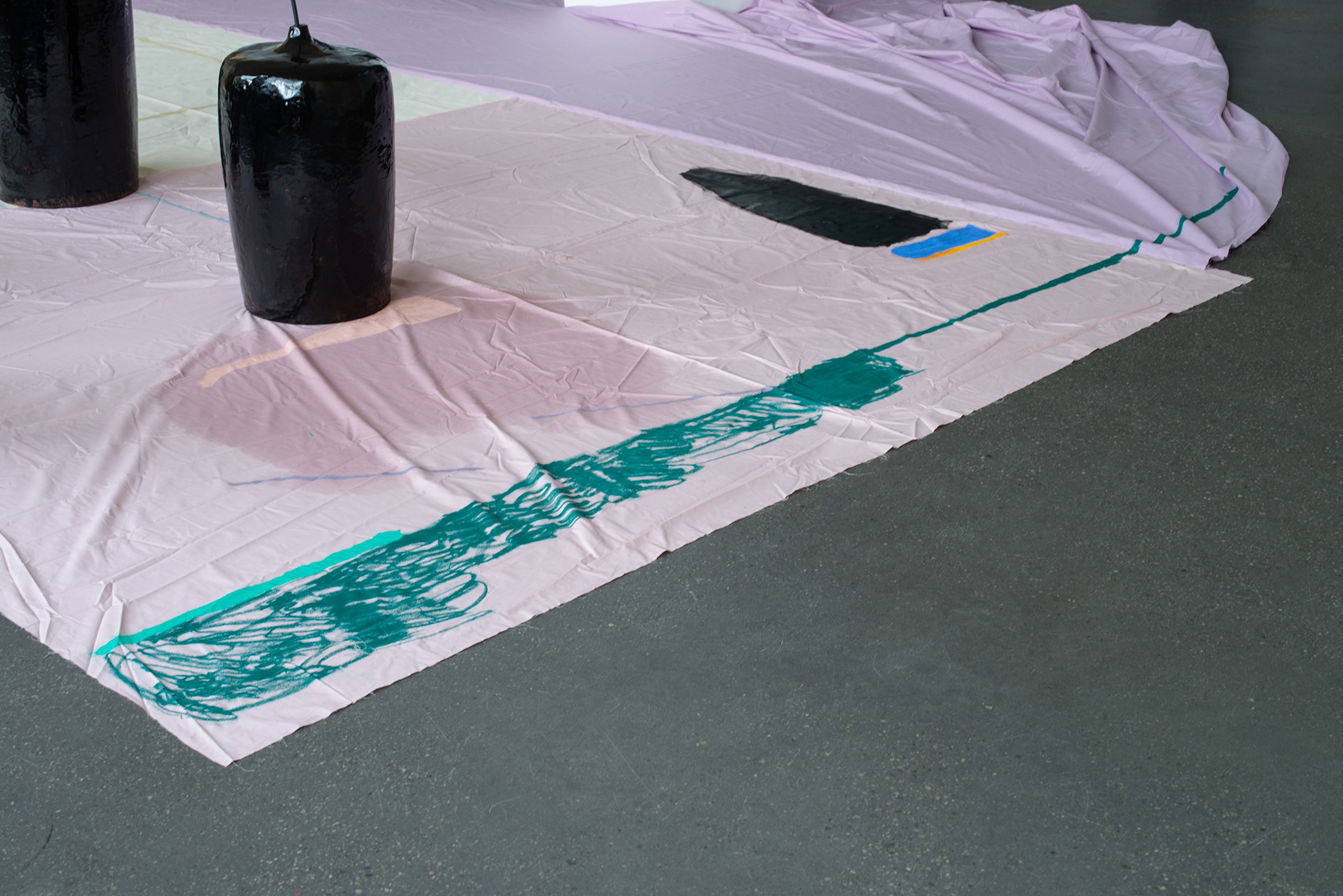 soft island hard edge - Charlene Hahne & Lisa Seebach, 2023, installation view © in-conversation-with and the artists