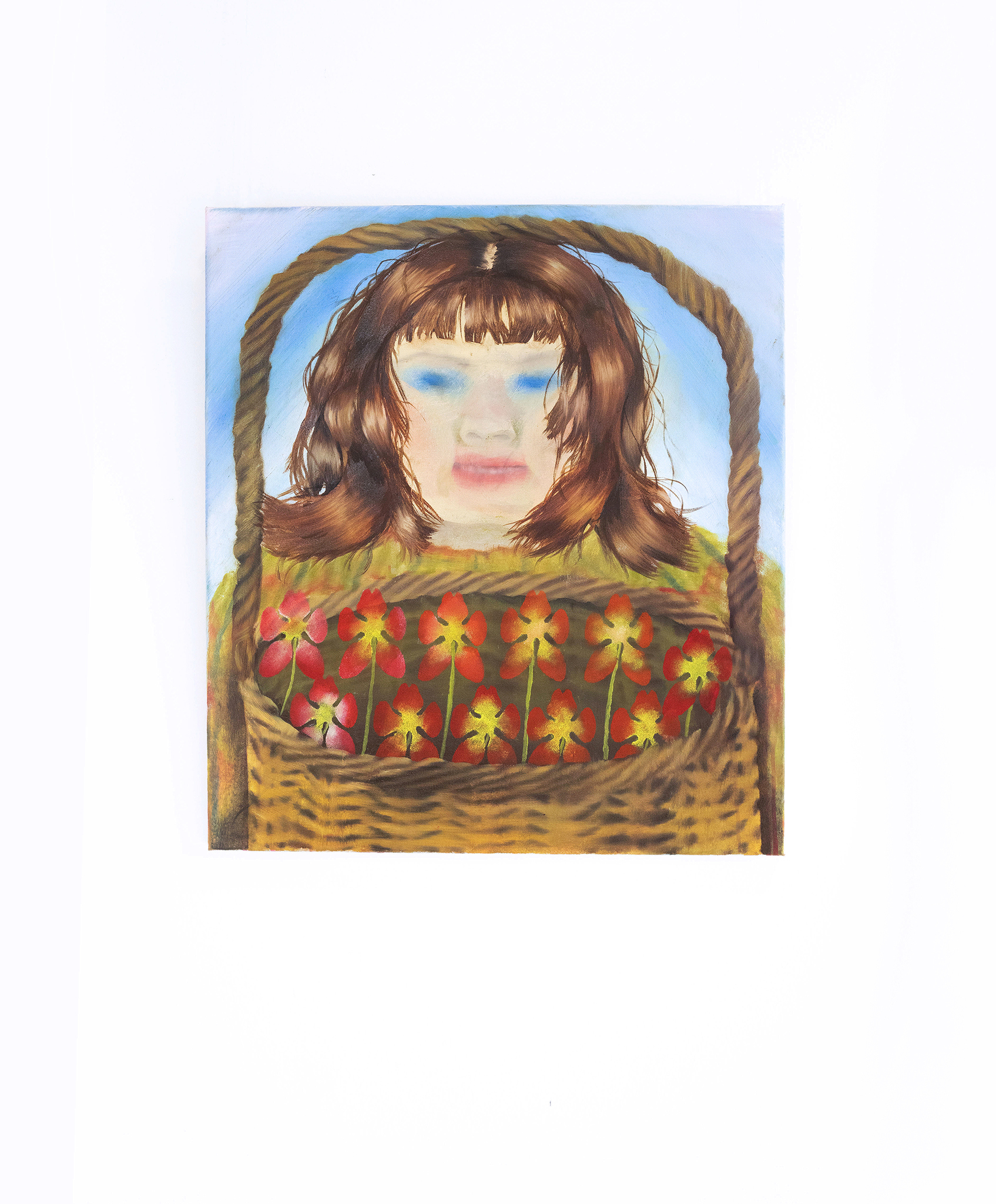 Ramsko, Blumenkorb / A Basket of Flowers, oil on canvas, 60 cm x 50 cm, 2022