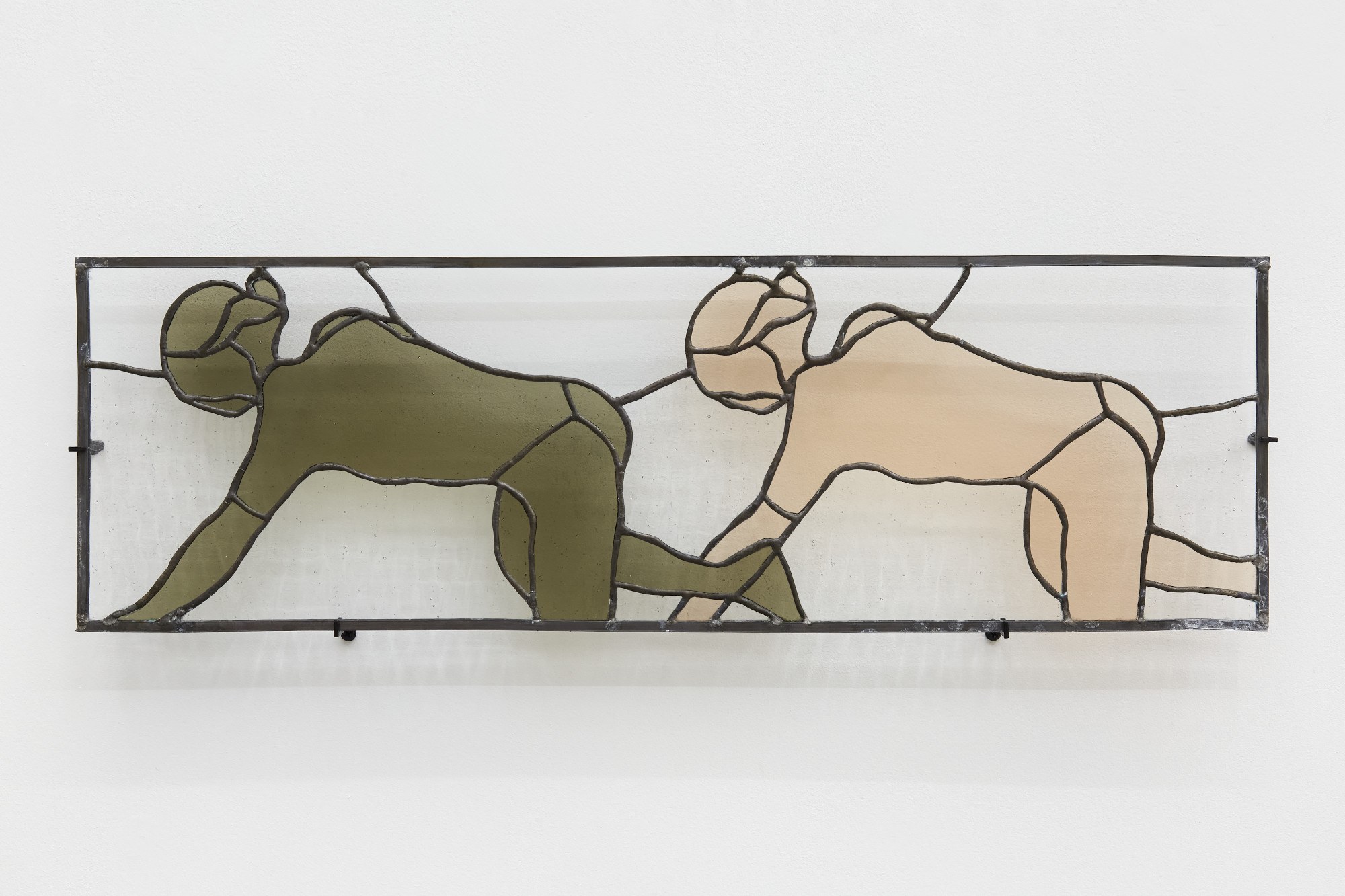  Georgina Hill, Bella, Brava, 2023. Stained glass, solder and lead, 71 x 22.5 cm