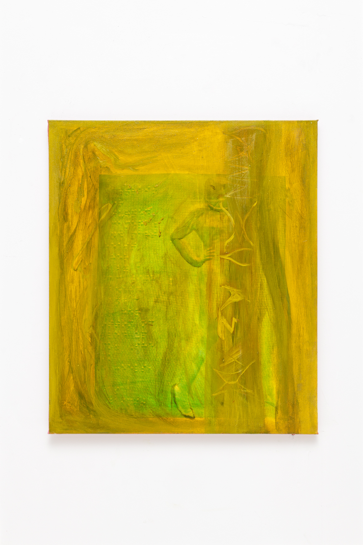 Sequoia Scavullo, Don't Look at Me, 2023, oil on canvas, 80 x 70 cm, unique